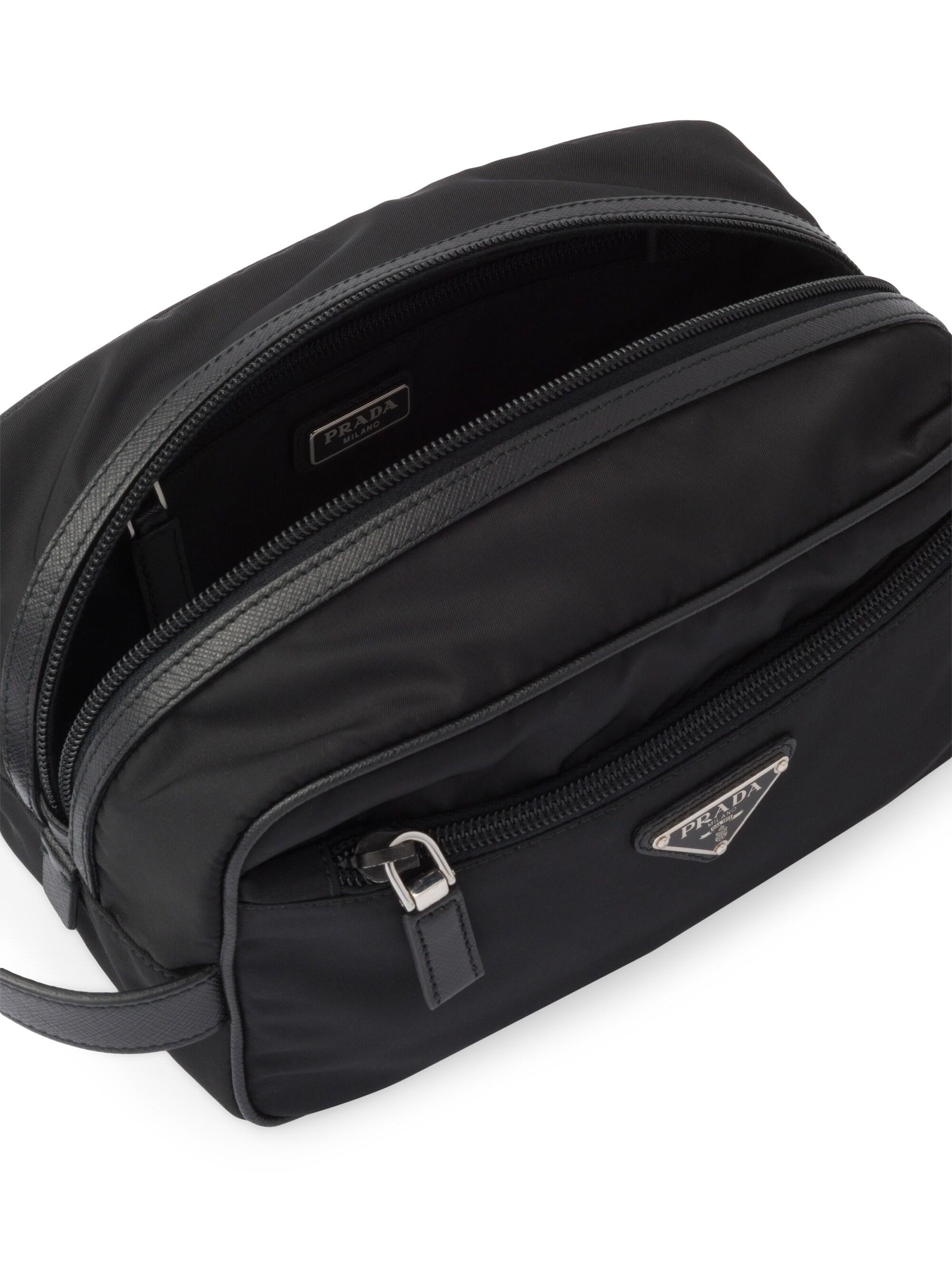Prada Nylon and Saffiano Leather Travel Pouch | Saks Fifth Avenue