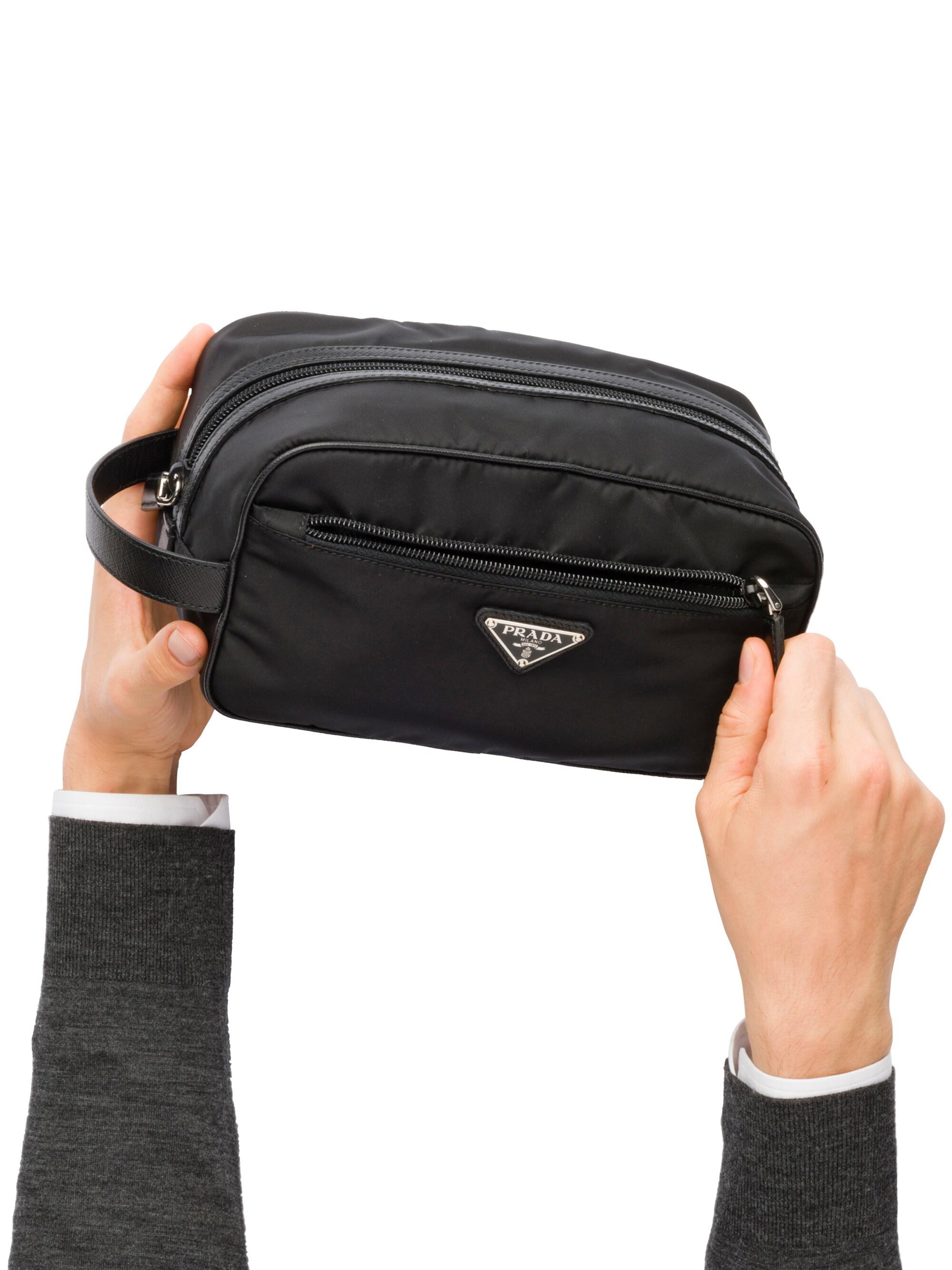 Prada Re-Nylon and Saffiano Leather Travel Pouch | Saks Fifth Avenue