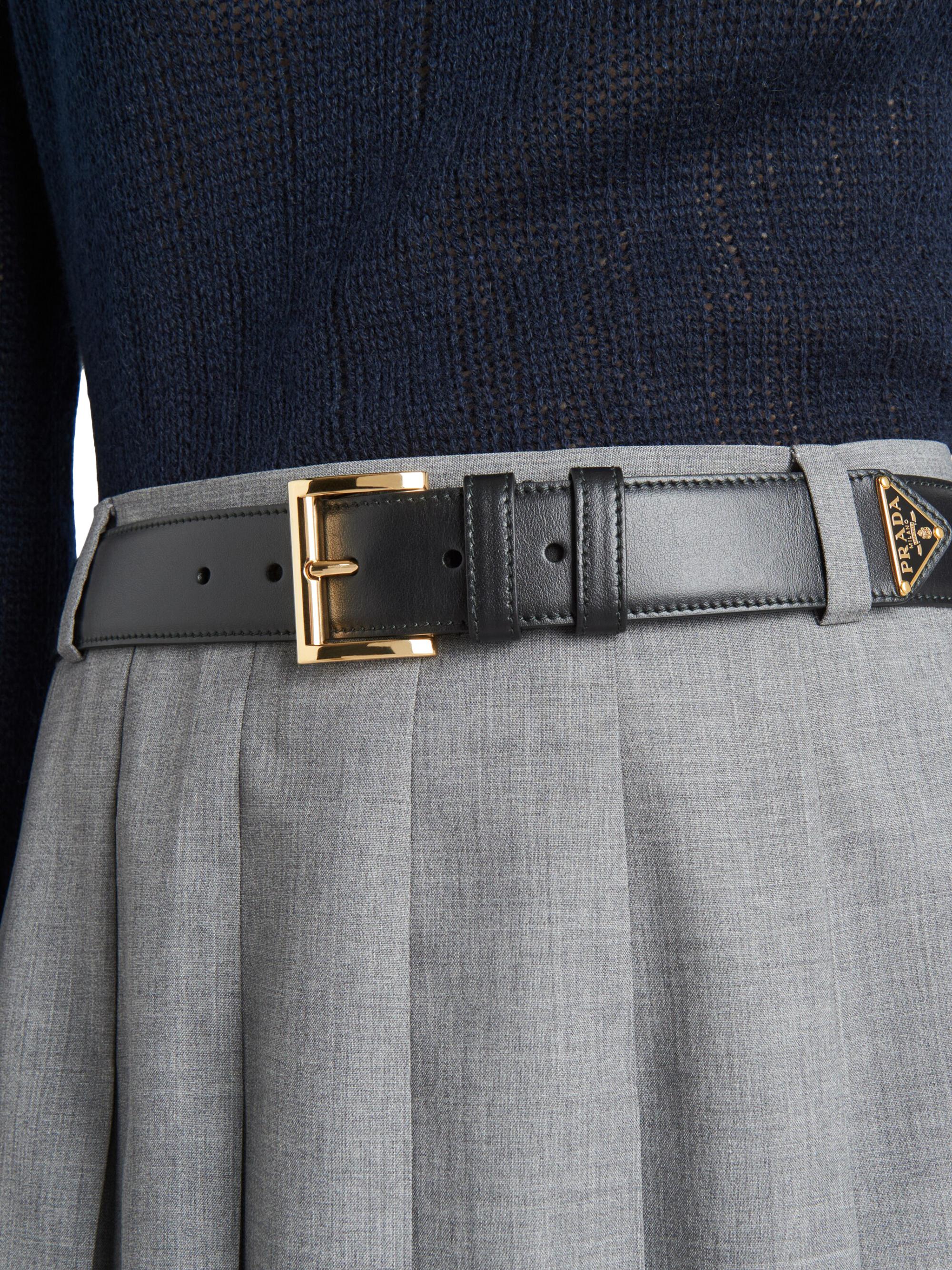 Prada Leather Belt | Saks Fifth Avenue