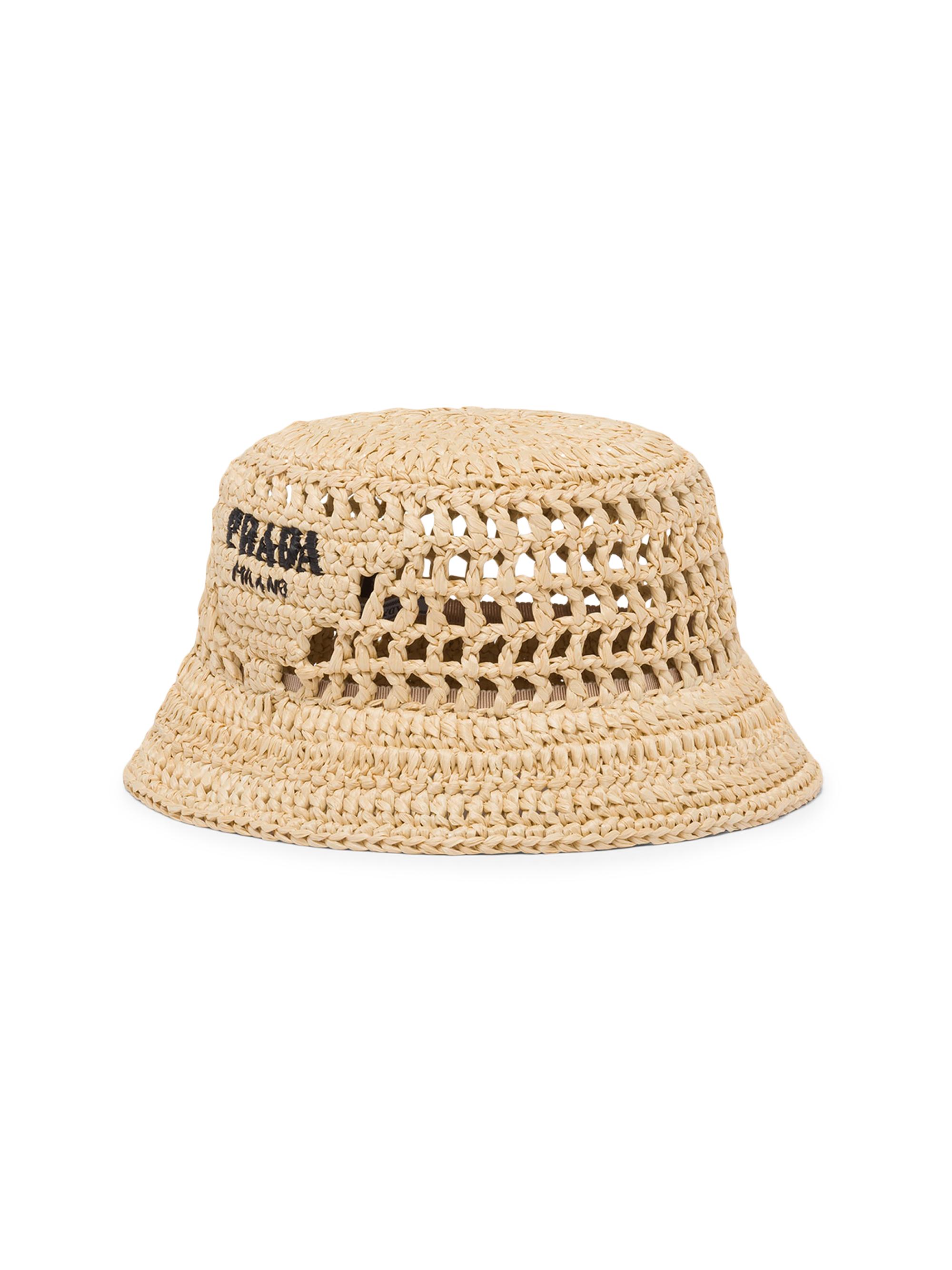 ?PRADA Prada sunshade fisherman hat Prada Woven Fabric Bucket Hat | Saks Fifth Avenue main image 3