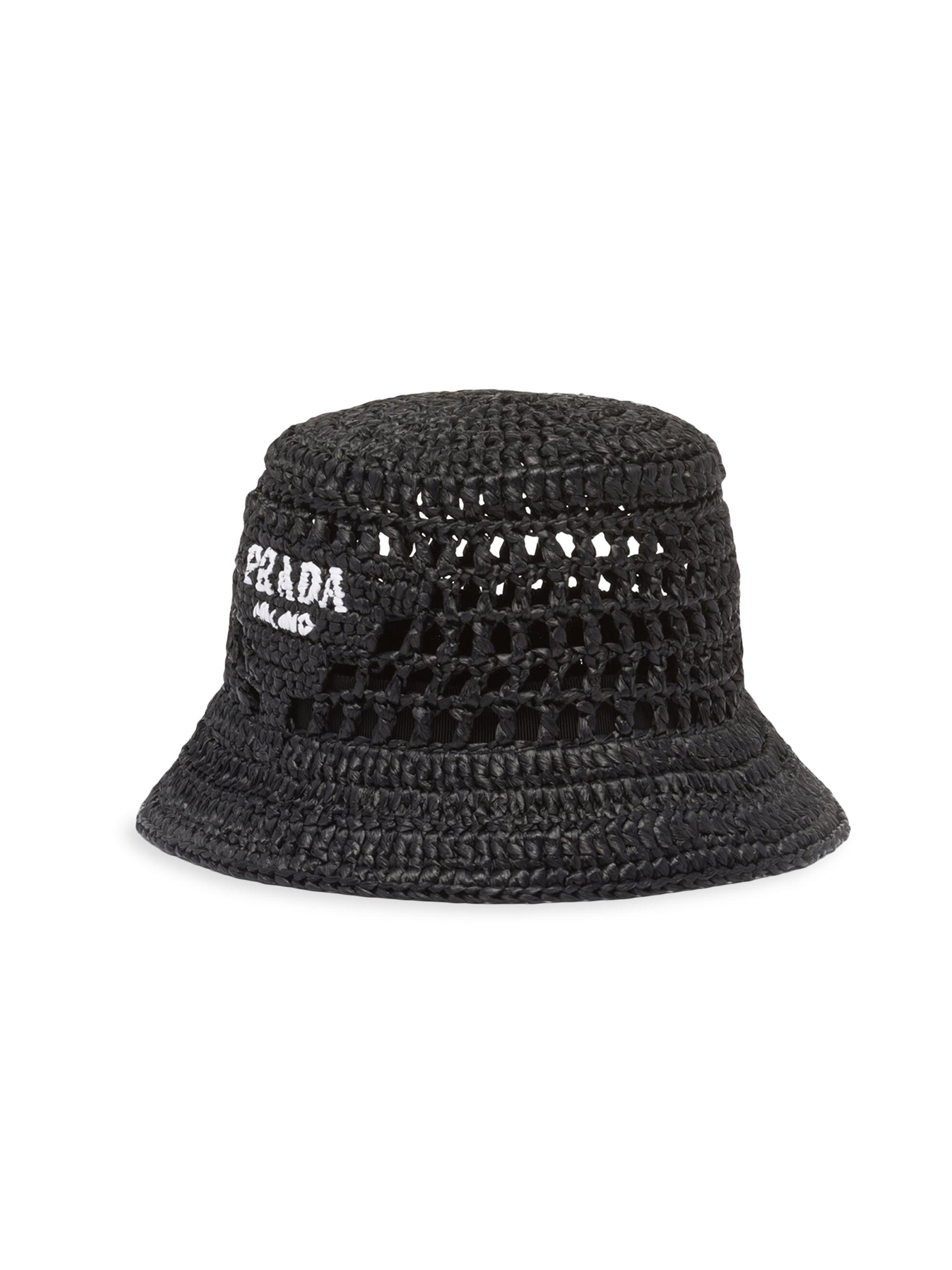 Prada Raffia Bucket Hat | Saks Fifth Avenue