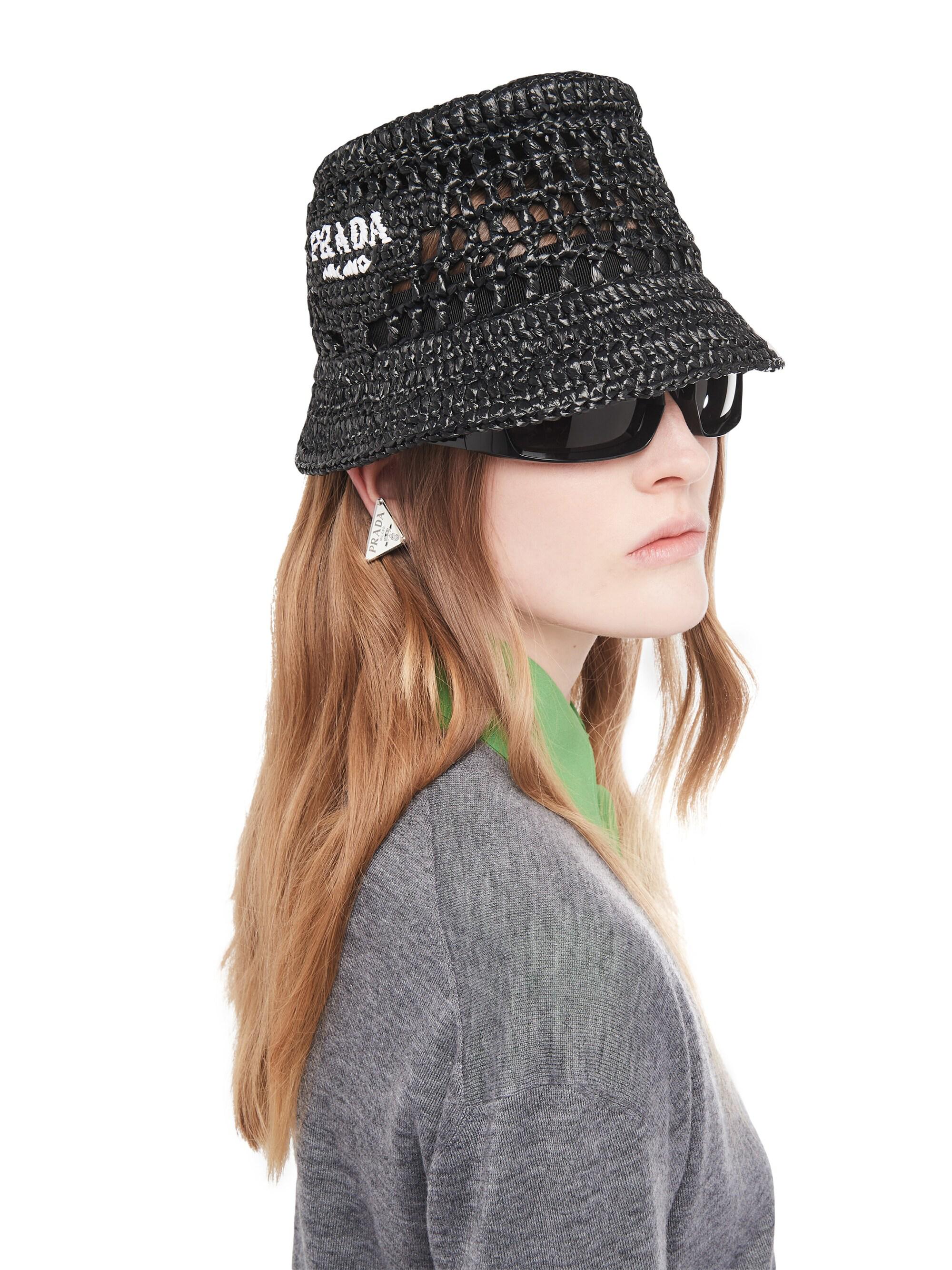 Prada Raffia Bucket Hat | Saks Fifth Avenue