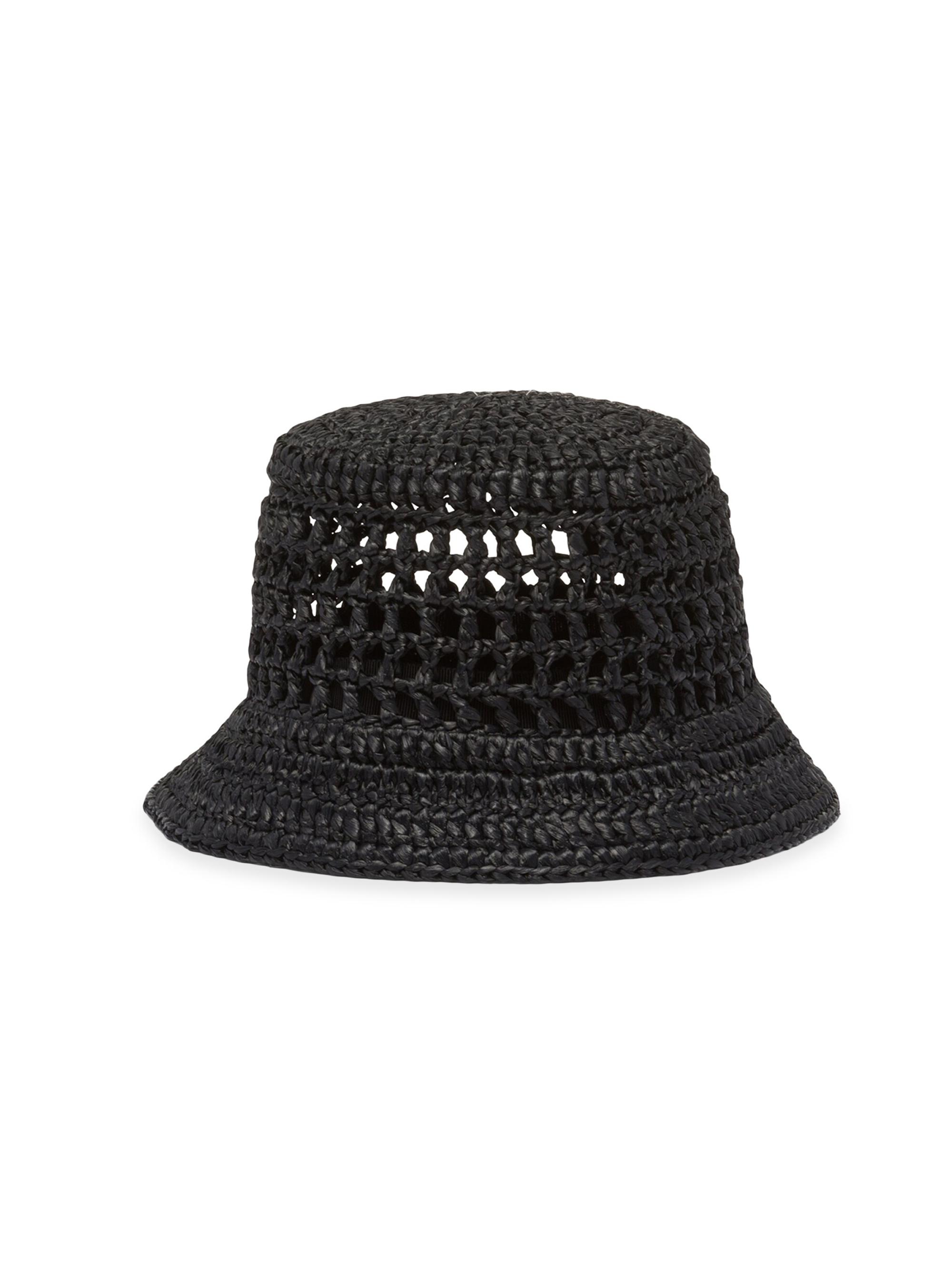 Prada Raffia Bucket Hat | Saks Fifth Avenue