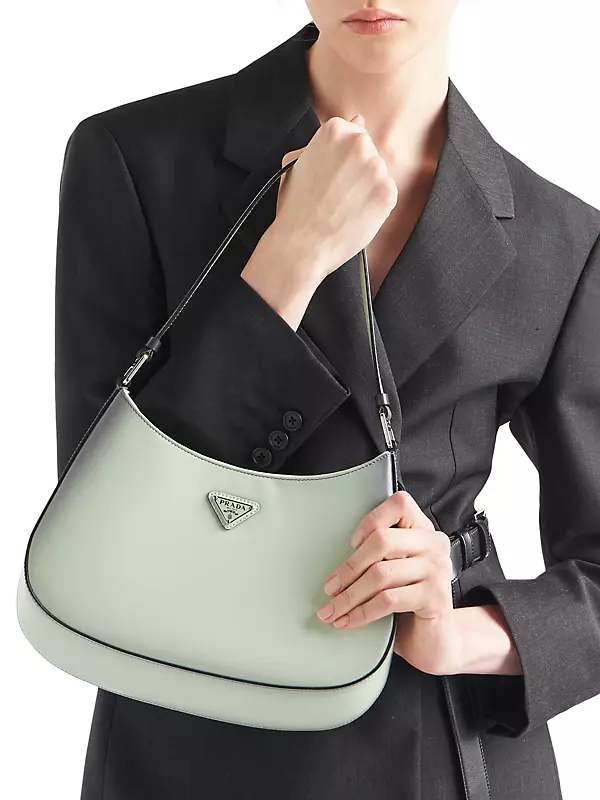 Prada Arqué Re-Nylon and brushed leather shoulder bag
