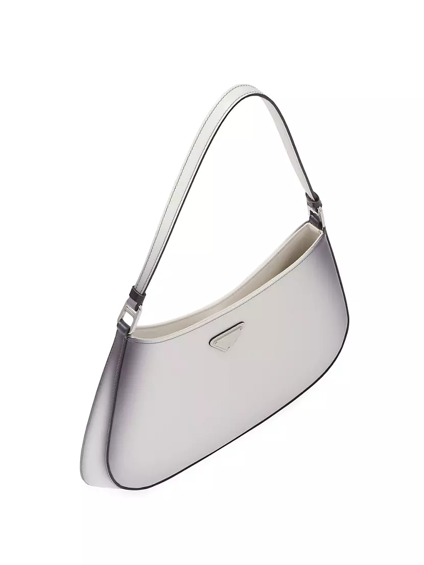 Prada Cleo Shoulder Bag Brushed Leather Black in Brushed Leather with  Silver-tone - US