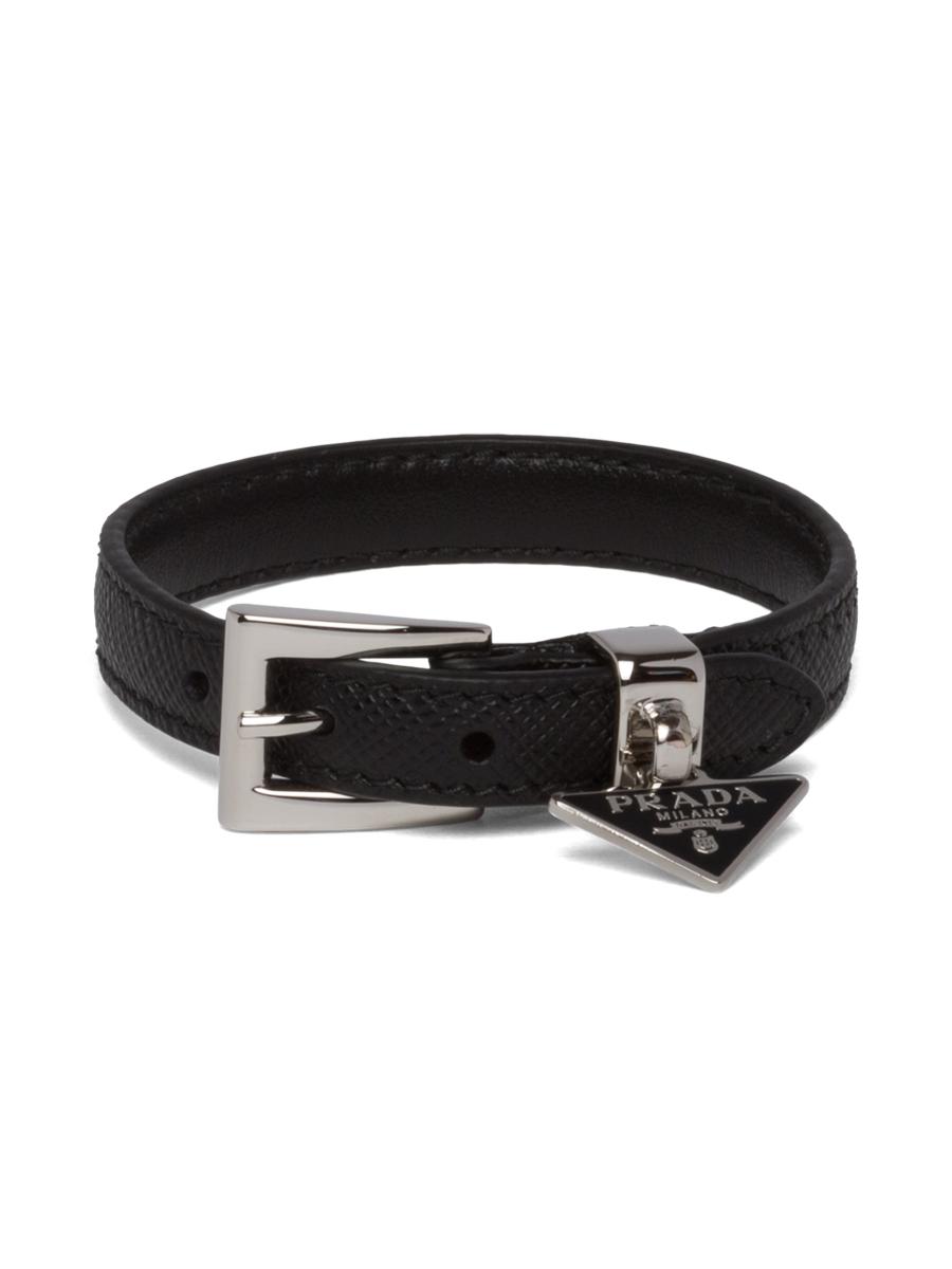 Prada Saffiano Leather Bracelet | Saks Fifth Avenue