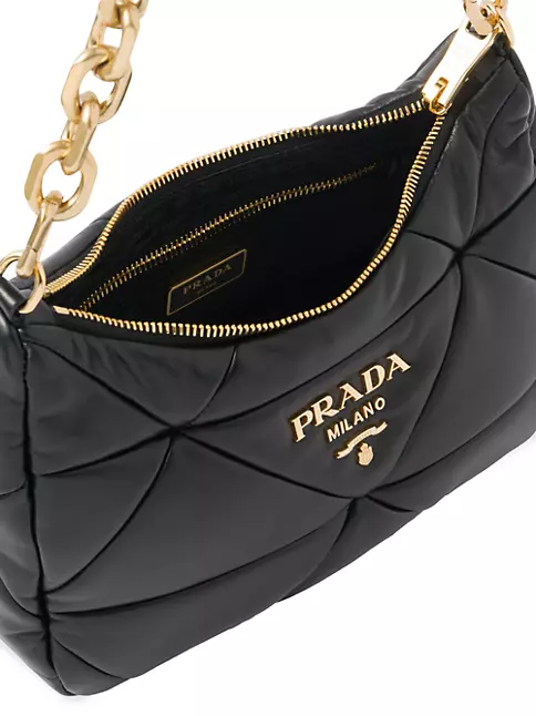 Prada Patchwork System Nappa Leather Shoulder Bag White