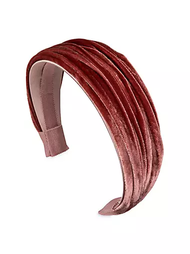 LOUIS VUITTON LV Logos Crystal Pink Cube Hair Band Hair