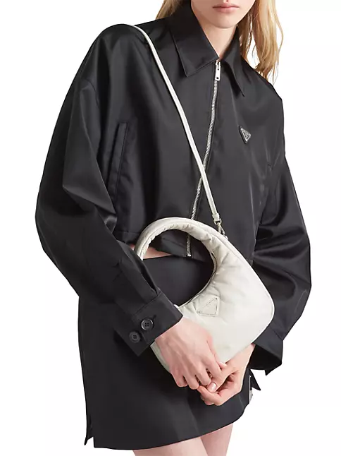 Small Padded Prada Soft Nappa-leather Bag, Women, Black