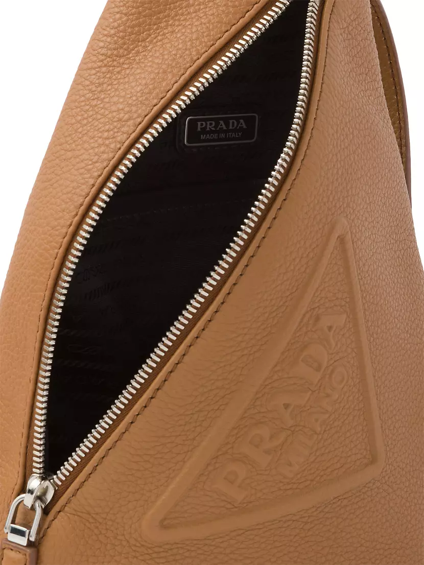 Leather crossbody bag Prada White in Leather - 29281992