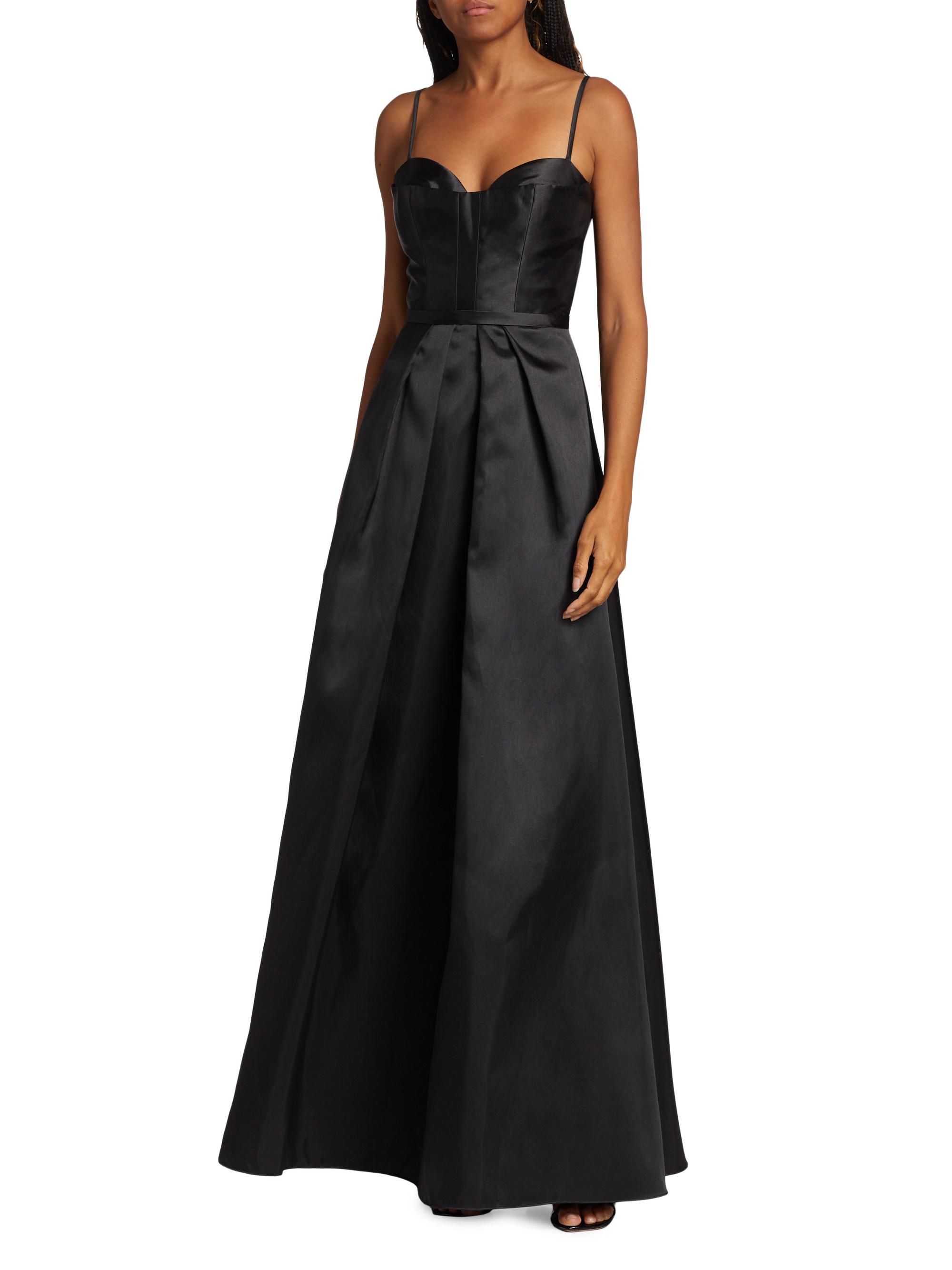 Vera Wang Bride Women's Vernise Sweetheart A-Line Gown - Black - Size 14
