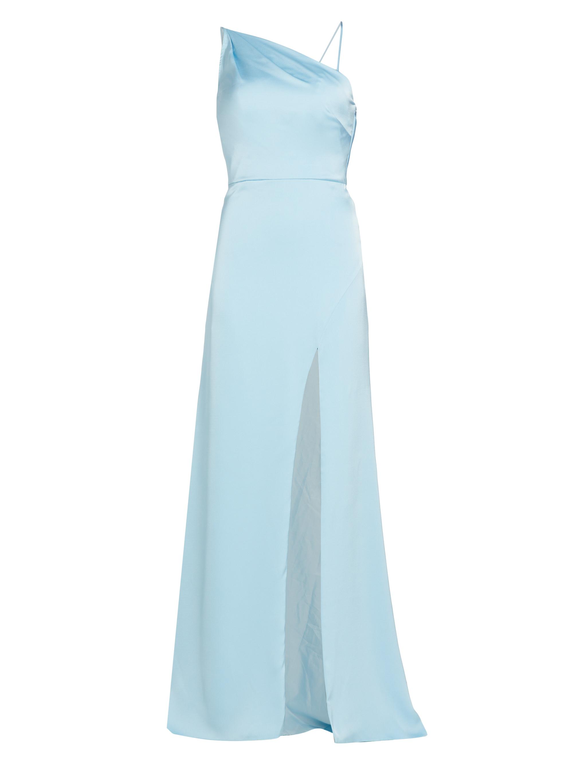 Vera Wang Bride Women's Van One-Shoulder Mermaid Gown - Pale Blue
