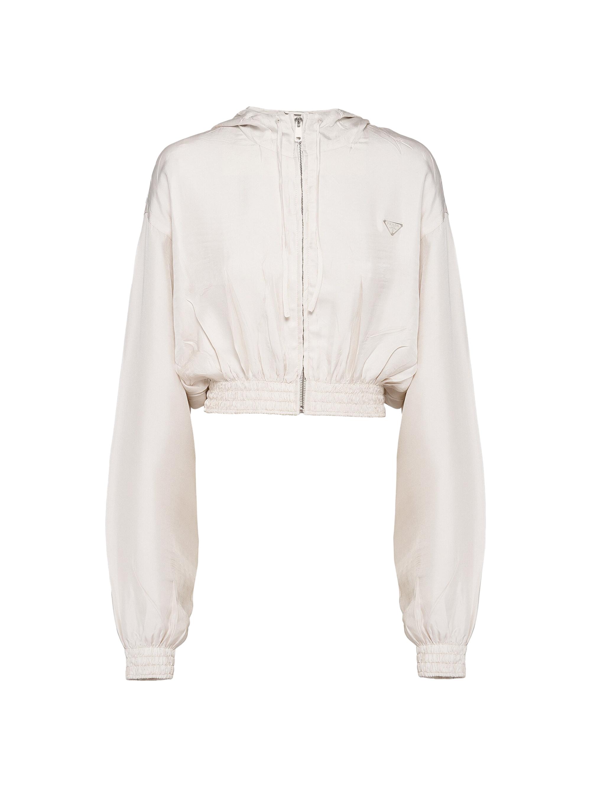 Prada Silk Twill Blouson Jacket | Saks Fifth Avenue