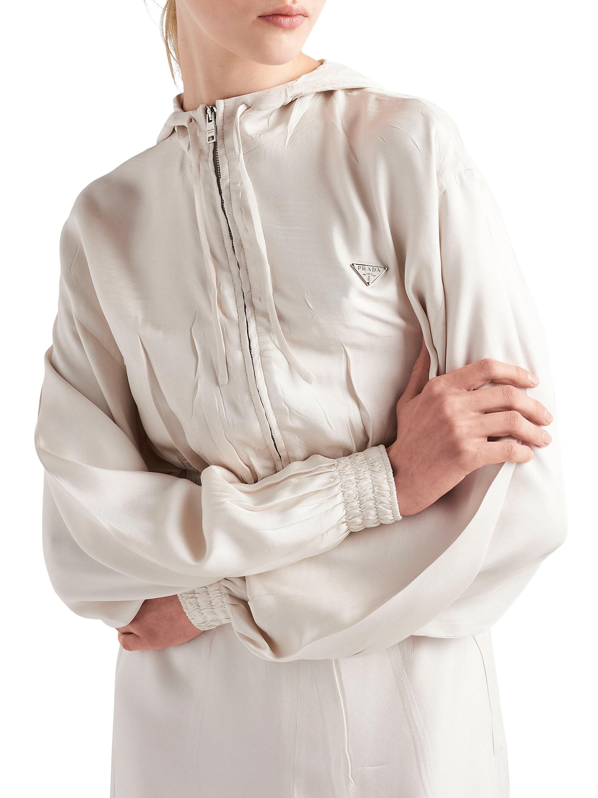 Prada Silk Twill Blouson Jacket | Saks Fifth Avenue