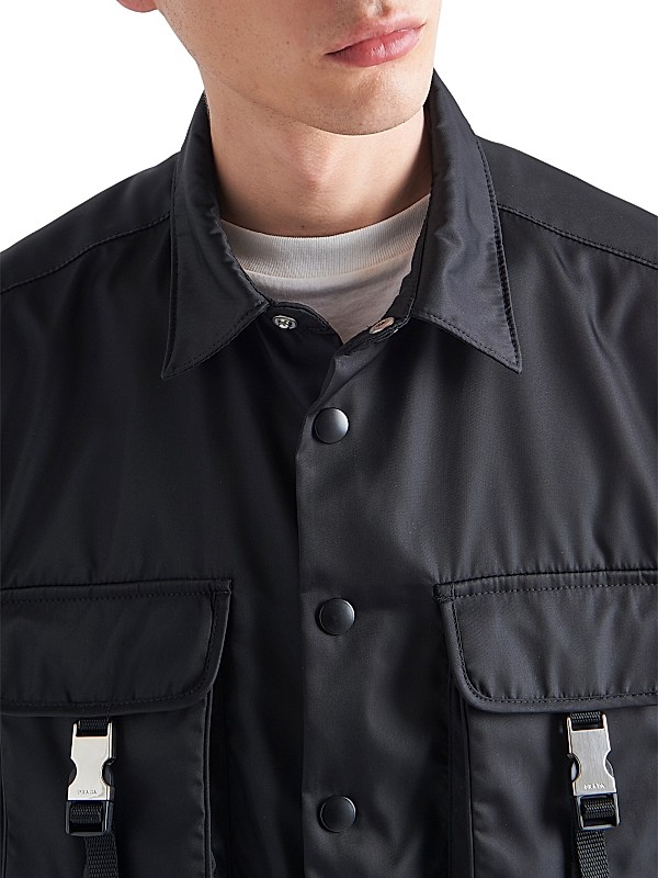 Shop Prada Re-Nylon Shirt | Saks Fifth Avenue Shop Prada Re-Nylon Shirt | Saks Fifth Avenue