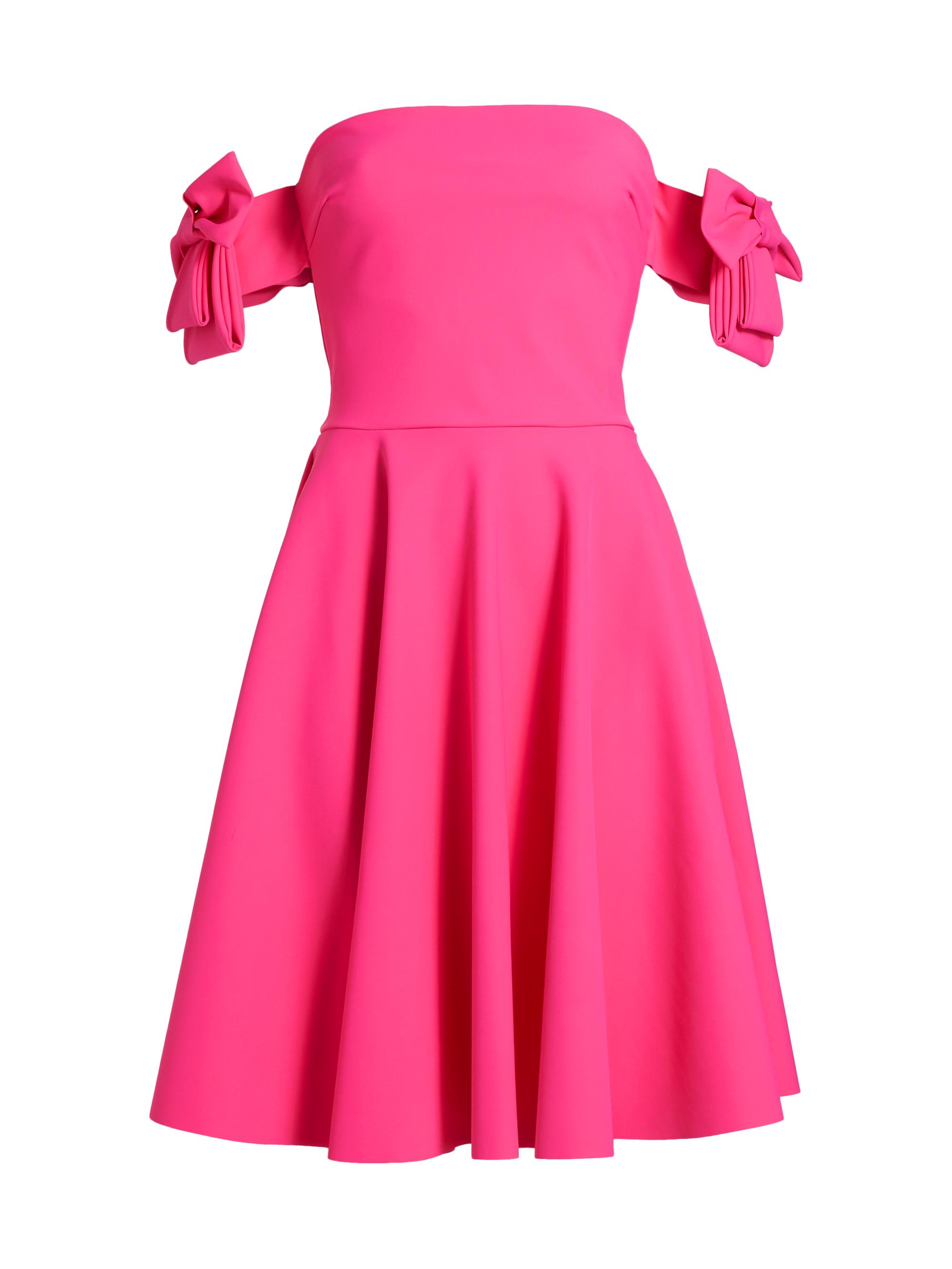 Chiara Boni La Petite Robe Women's Zarissa Bow Cocktail Midi-Dress - Spicy Pink