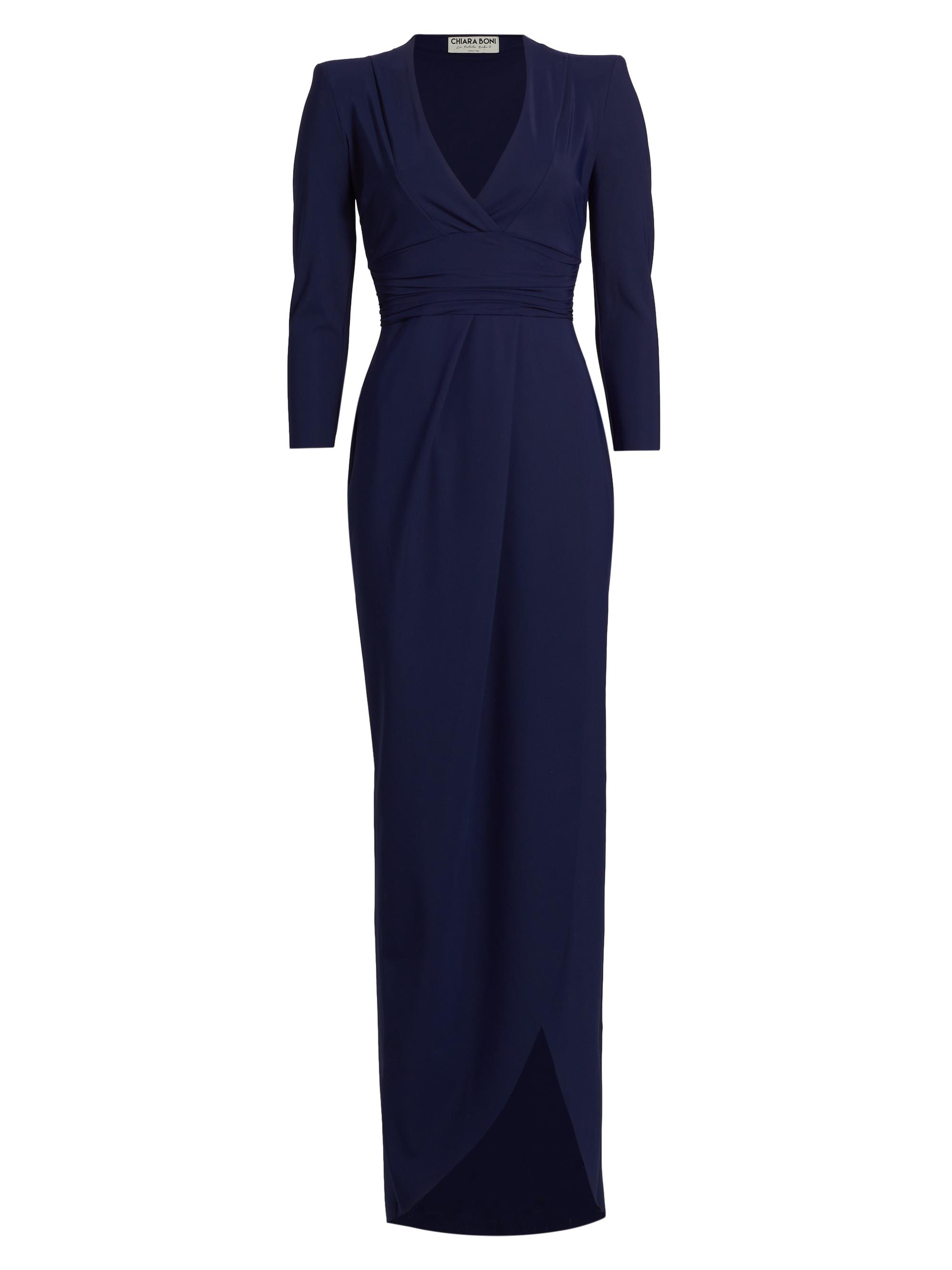 Chiara Boni La Petite Robe Women's Verilla Tulip-Hem Gown - Blue Notte
