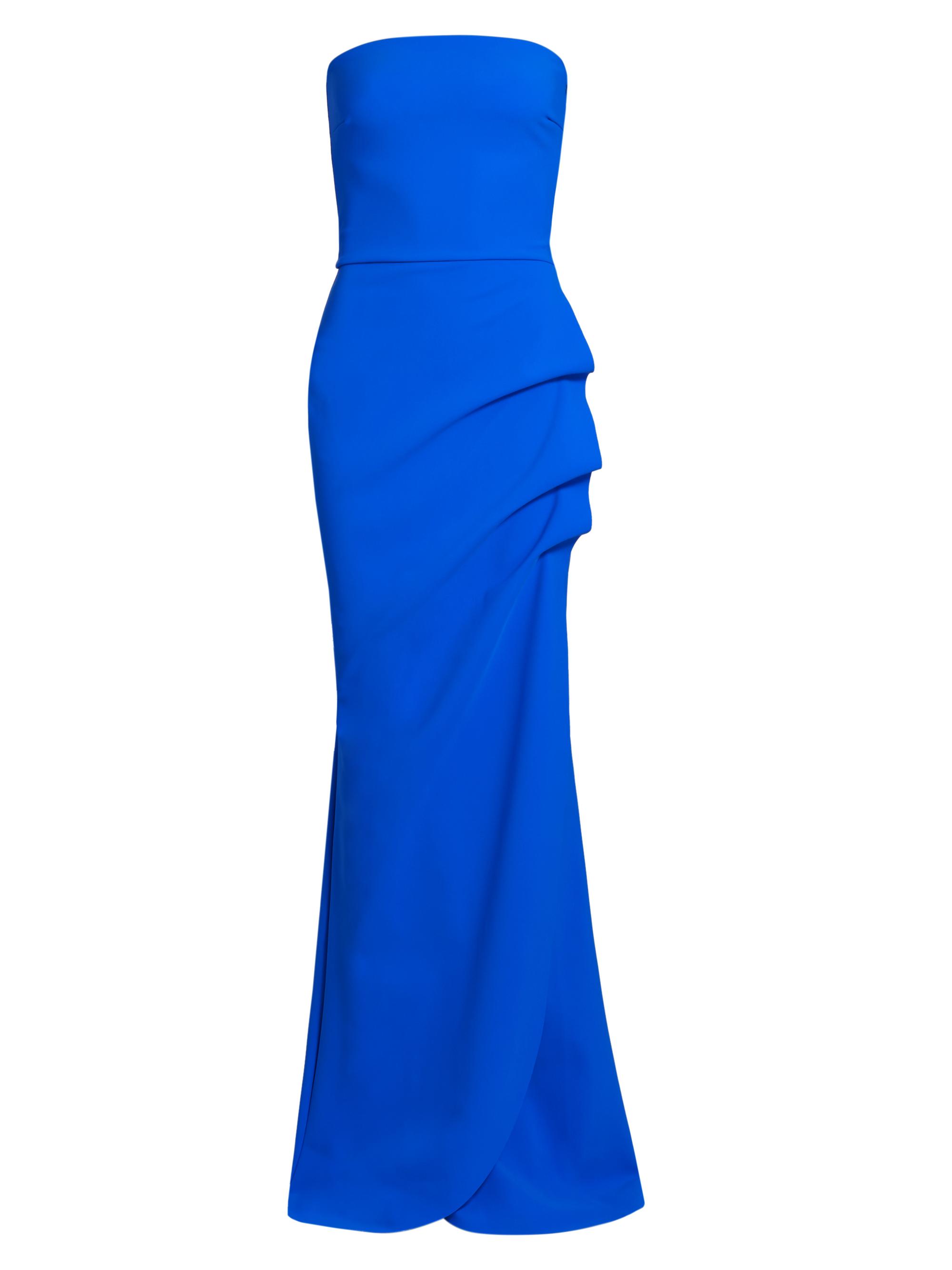 Chiara Boni La Petite Robe Women's Clotilde Strapless Column Gown - Blue Klein
