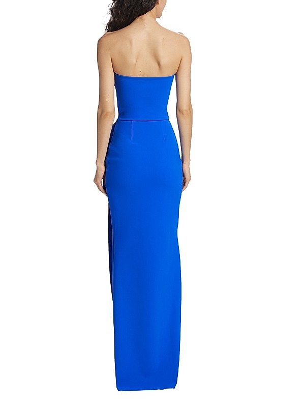 Shop Chiara Boni La Petite Robe Clotilde Strapless Column Shop Chiara Boni La Petite Robe Clotilde Strapless Column