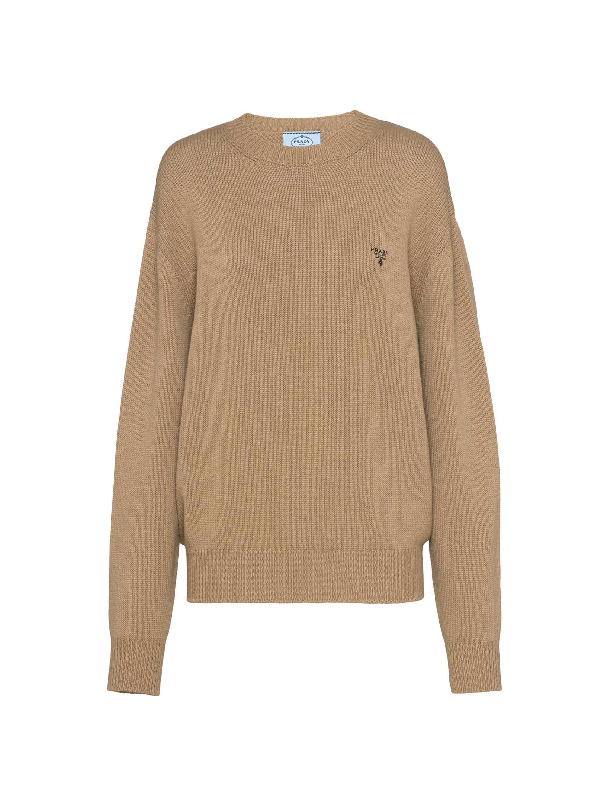 Prada Women's Cashmere Crewneck Sweater - Brown