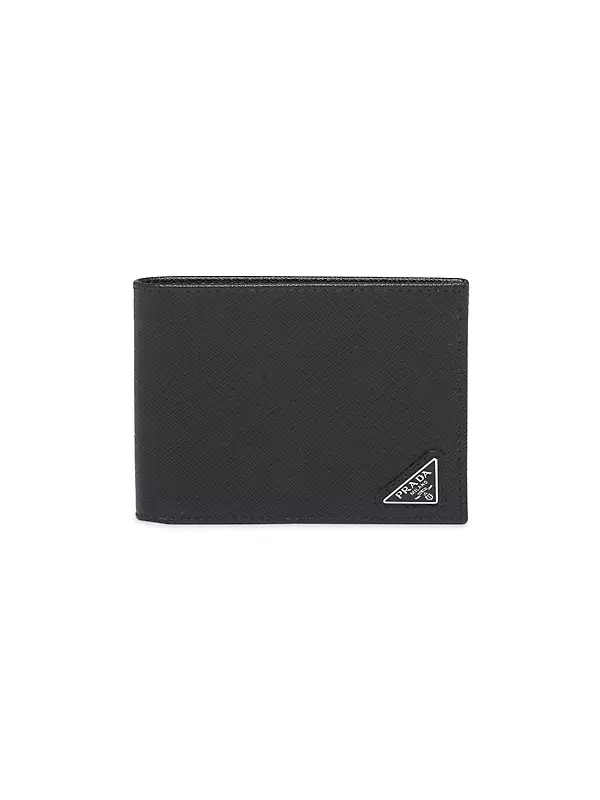 Prada Beige Saffiano Metal Leather Wallet on Chain Prada