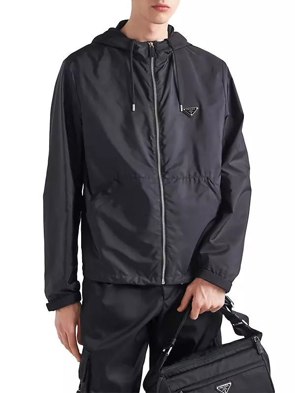 Re-Nylon all-over logo jacket PRADA