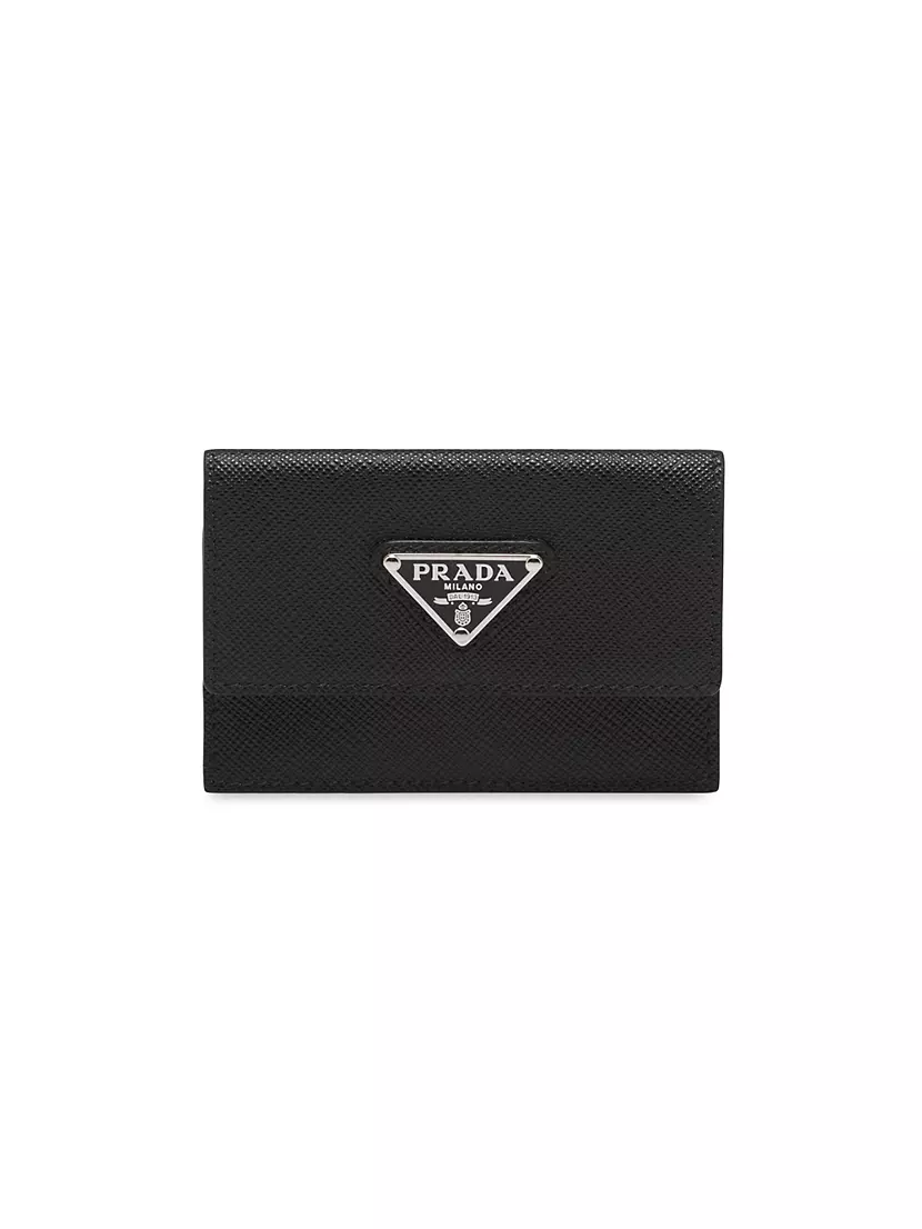 Prada, Accessories, Authentic Prada Saffiano Leather Card Holder With Shoulder  Strap