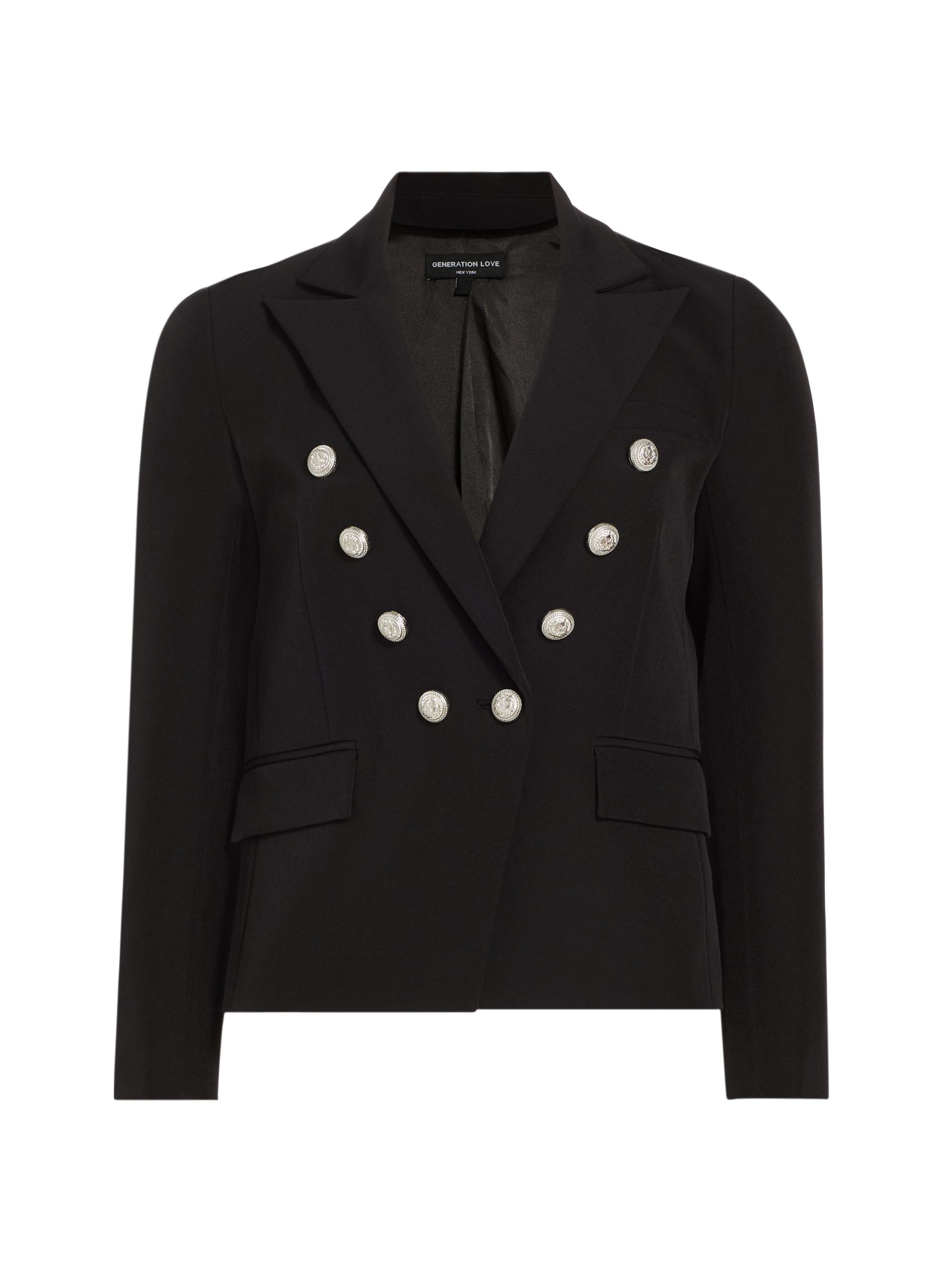 Generation Love Women's Delilah Crepe Blazer - Black
