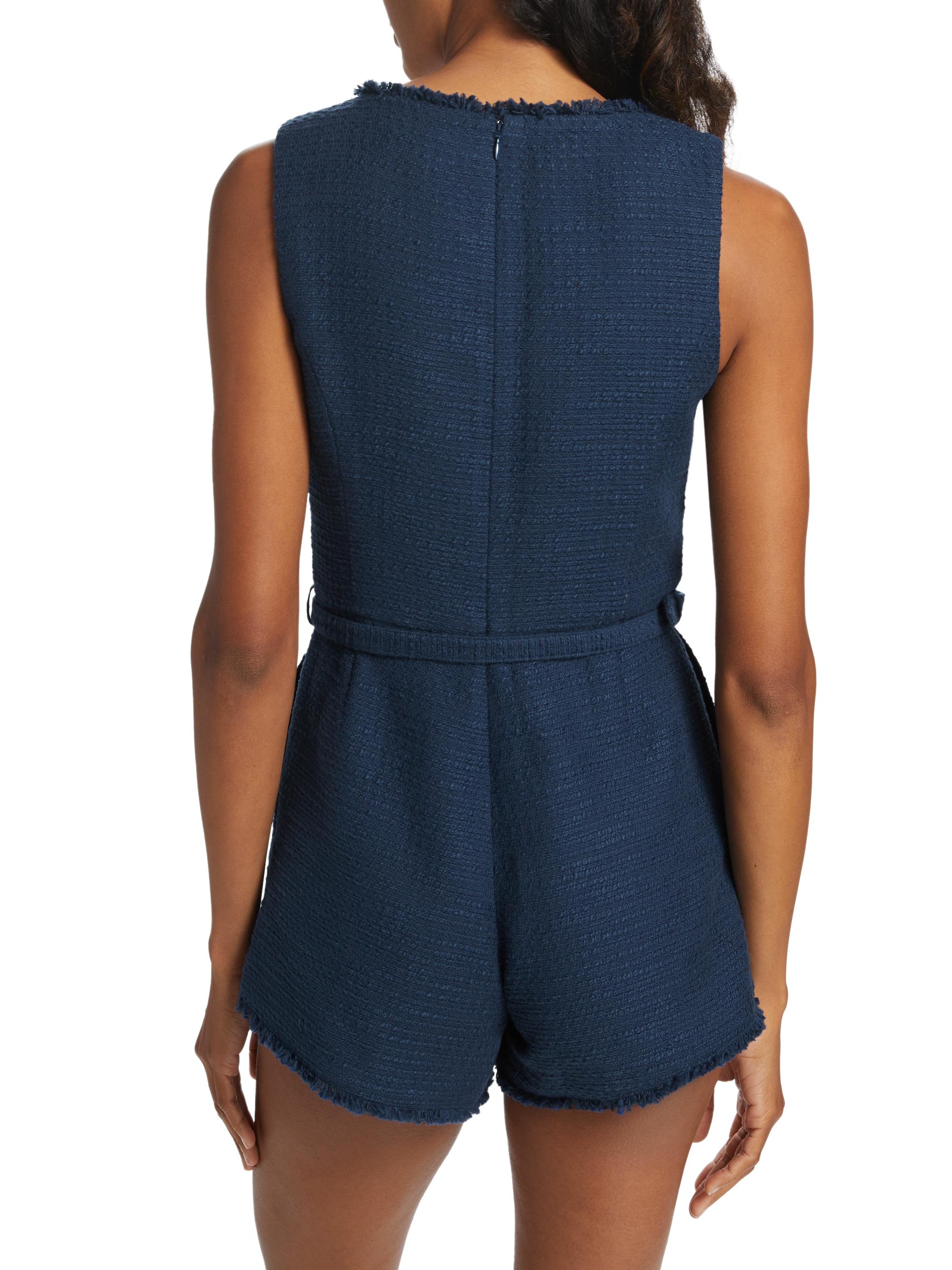 (S,M,L) Beige Tweed Romper - Sincerely Ours
