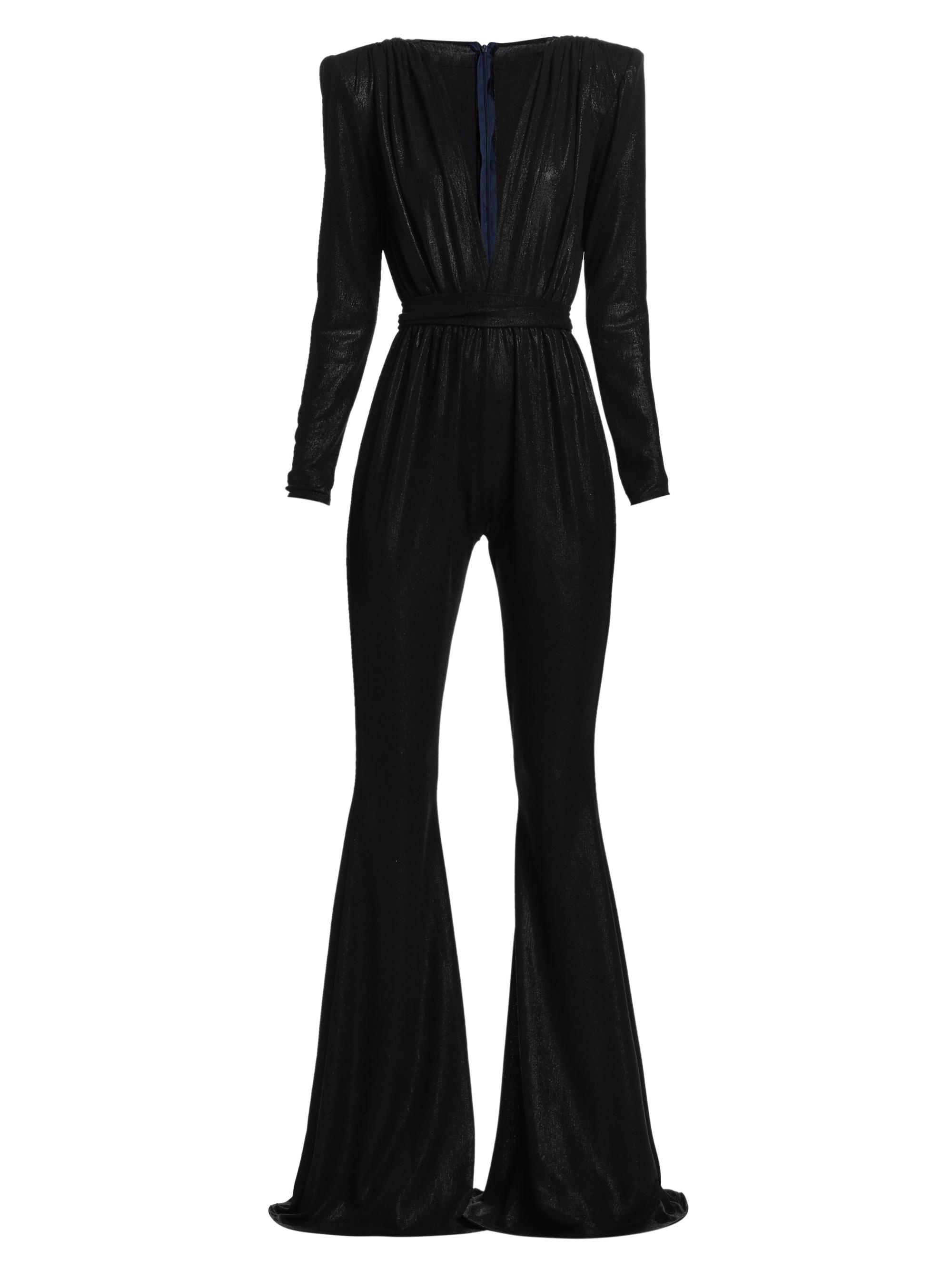 Michael Costello Collection Women's Derrick Flare Jumpsuit - Black
