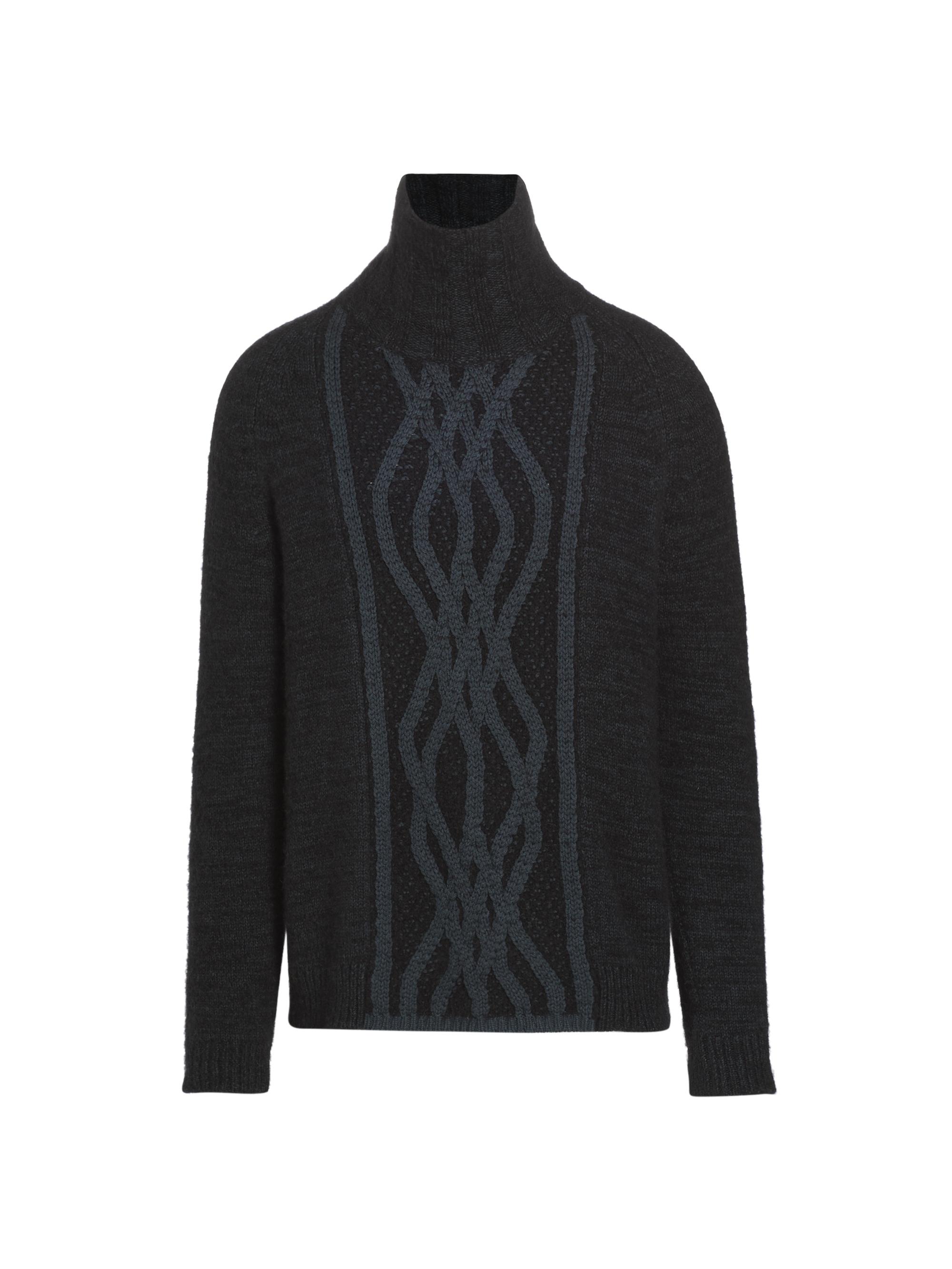 giorgio armani アルパカ94%混 ブラックニット Giorgio Armani Geometric Camel Wool Crewneck Sweater | Saks Fifth