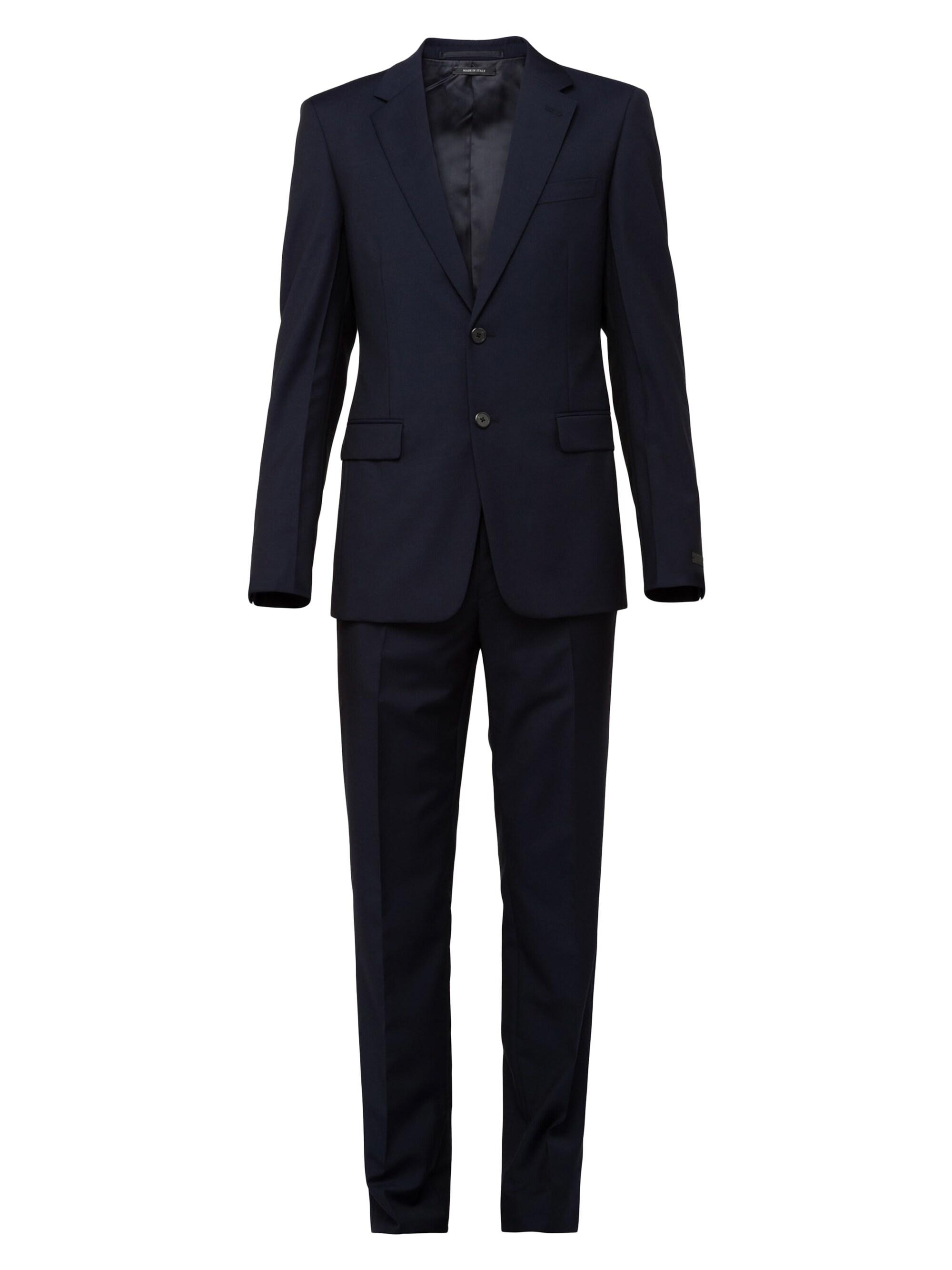 Prada Men's Single Breasted Wool and Mohair Suit - Blue