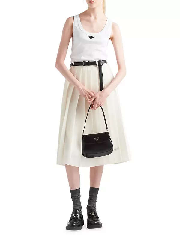 Prada Femme brushed-leather Shoulder Bag - Farfetch