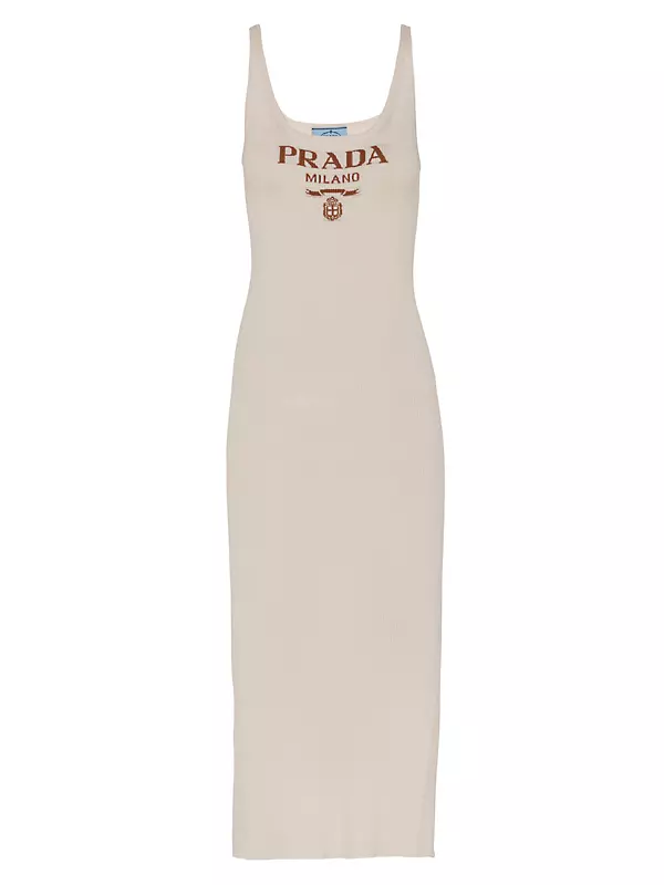 Shop Prada Silk Dress