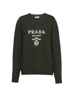 Logo Cashmere Crewneck Sweater