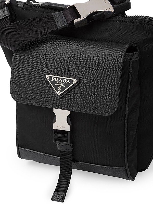Shop Prada Re-Nylon And Saffiano Leather Shoulder Bag | Saks Shop Prada Re-Nylon And Saffiano Leather Shoulder Bag | Saks