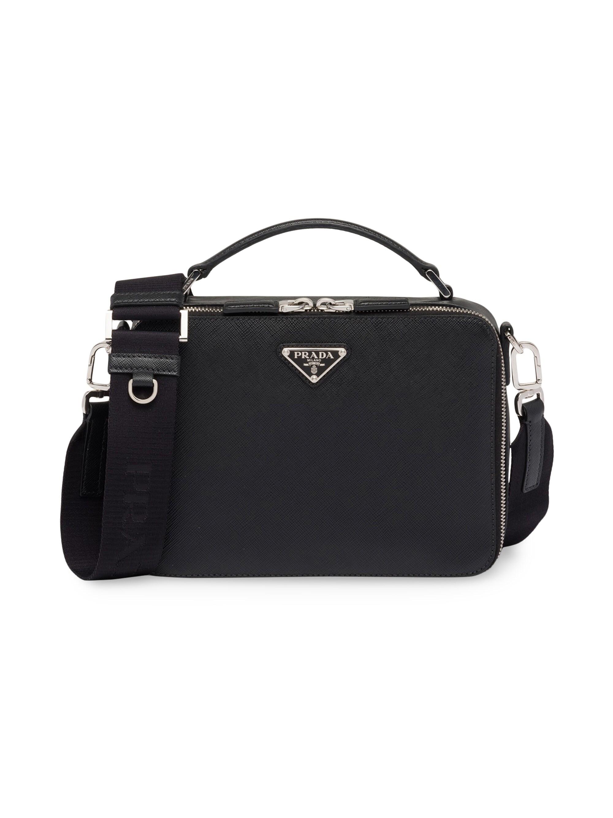 Prada Re-Nylon And Saffiano Leather Shoulder Bag | Saks