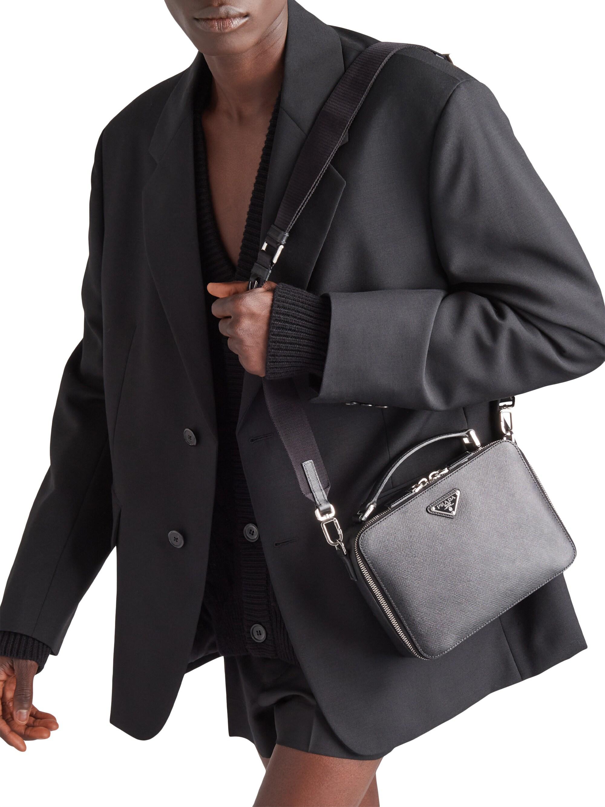 Prada Medium Brique Saffiano Leather Bag | Saks Fifth Avenue