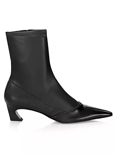 Bano 50MM Faux-Leather Booties