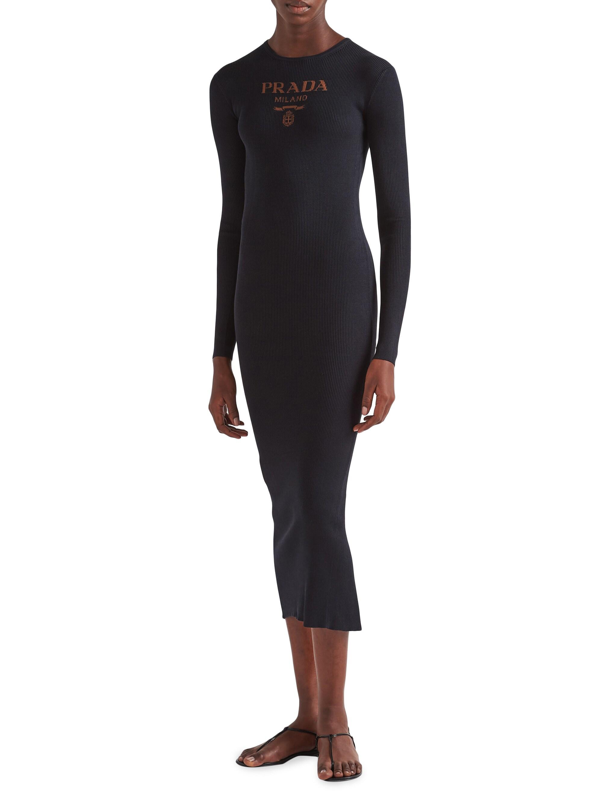 Prada Long Silk Knit Dress | Saks Fifth Avenue