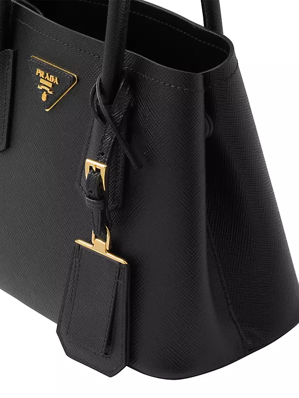 Sand Beige Prada Double Saffiano Leather Mini Bag