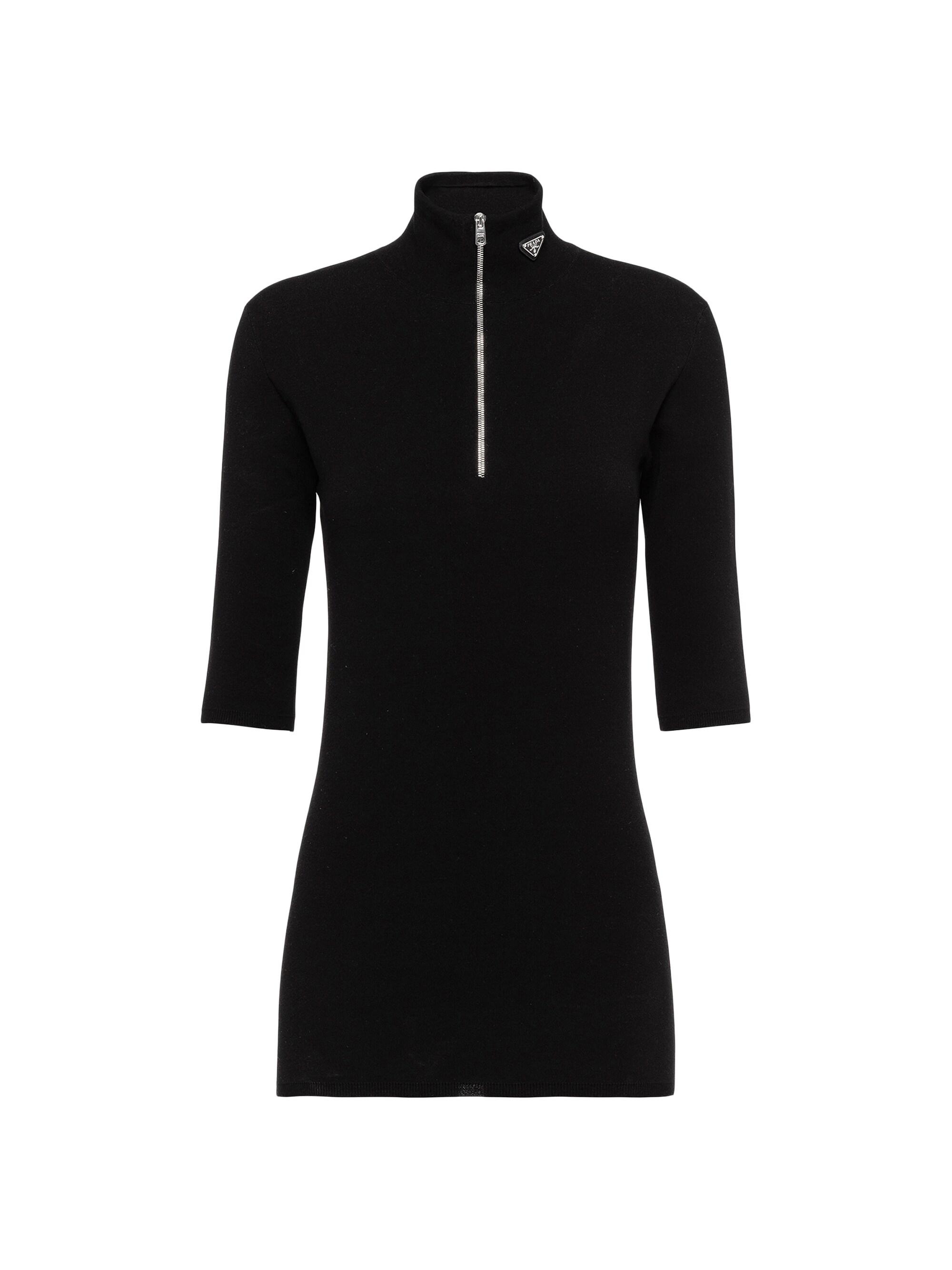 Prada Women's Wool And Viscose Turtleneck Sweater - Black