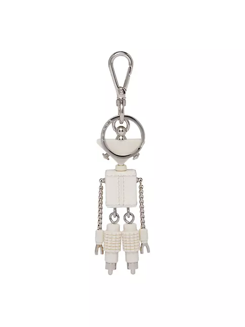 Yves Saint Laurent Logo Keychain - Silver Keychains, Accessories