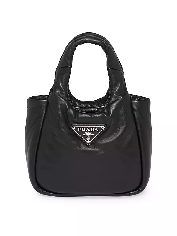 Platinum Prada Brique Saffiano Leather Bag