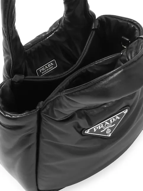 Small Padded Prada Soft Nappa-leather Bag, Women, Black