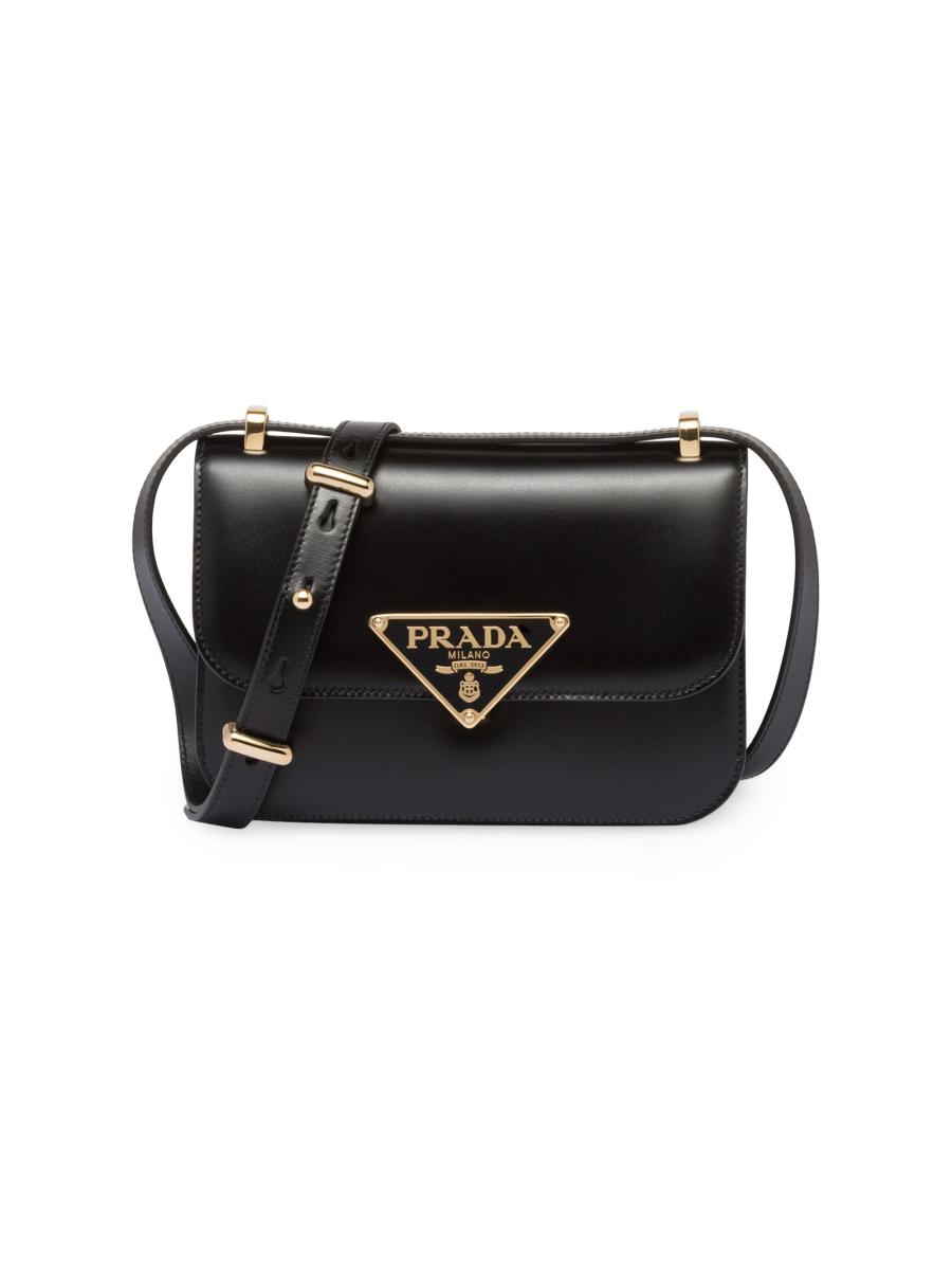 VIP.PRADA EMBLEME SMOOTH LEATHER SHOULDER BAG 関送込 Prada Emblème Leather Bag | Saks Fifth Avenue
