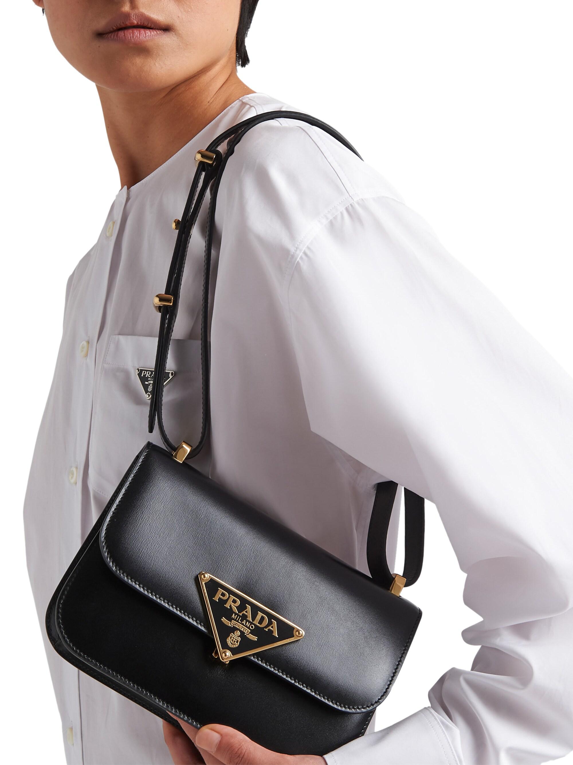 Shop Prada Emblème Leather Bag | Saks Fifth Avenue