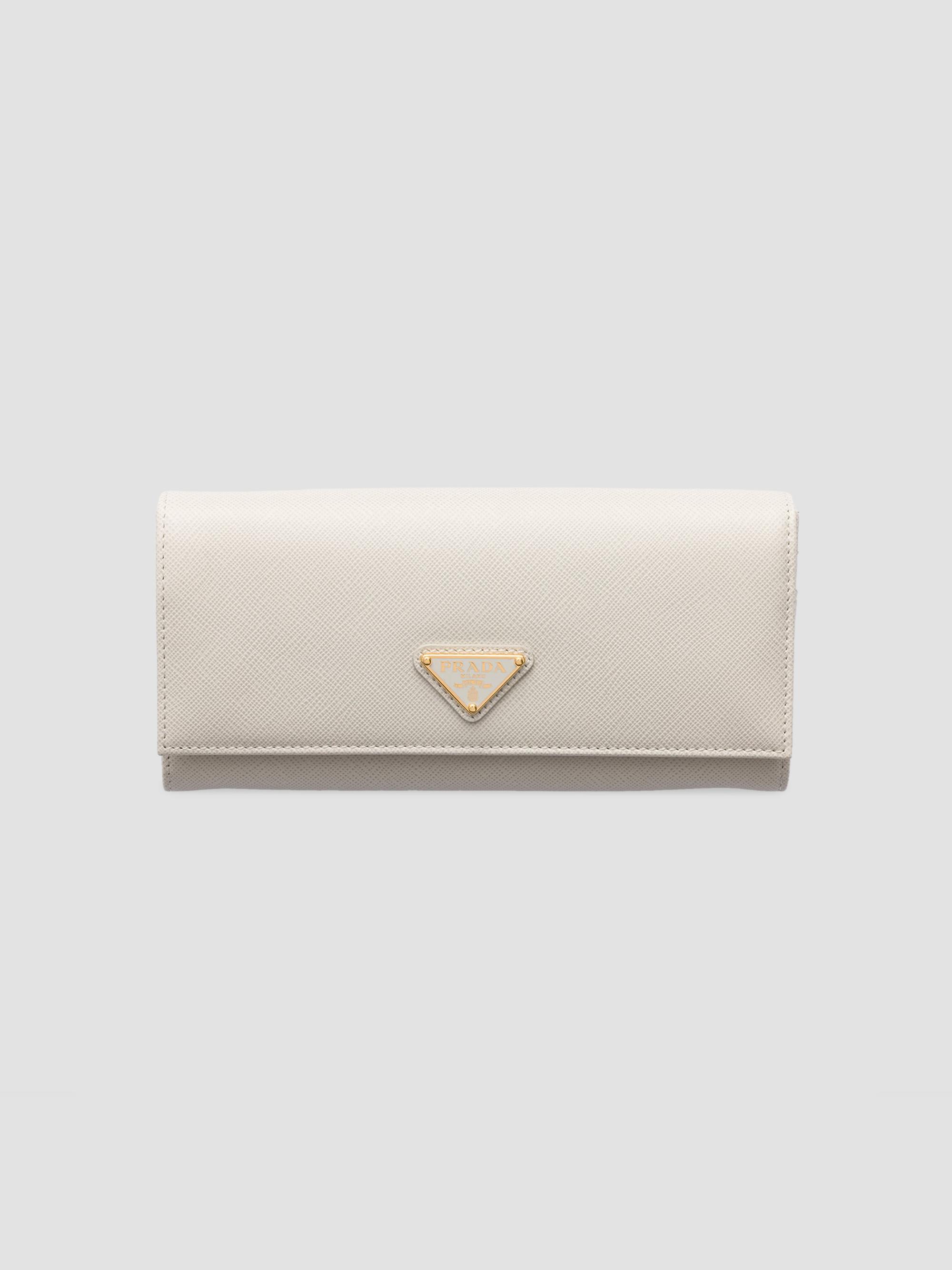 Prada Women's  Saffiano Leather Wallet - Beige | Thumbnail 5