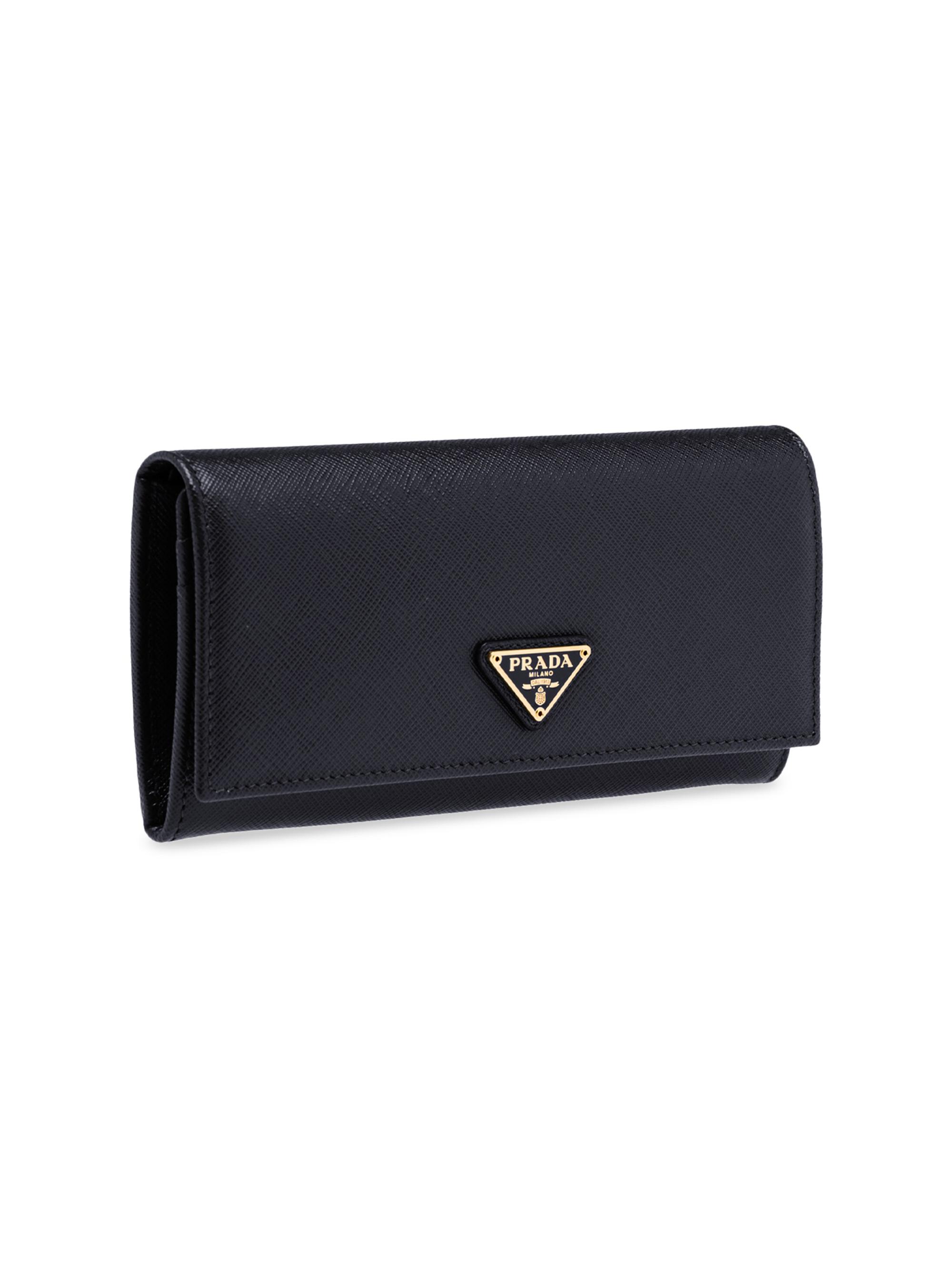 Prada Large Saffiano Leather Wallet | Saks Fifth Avenue