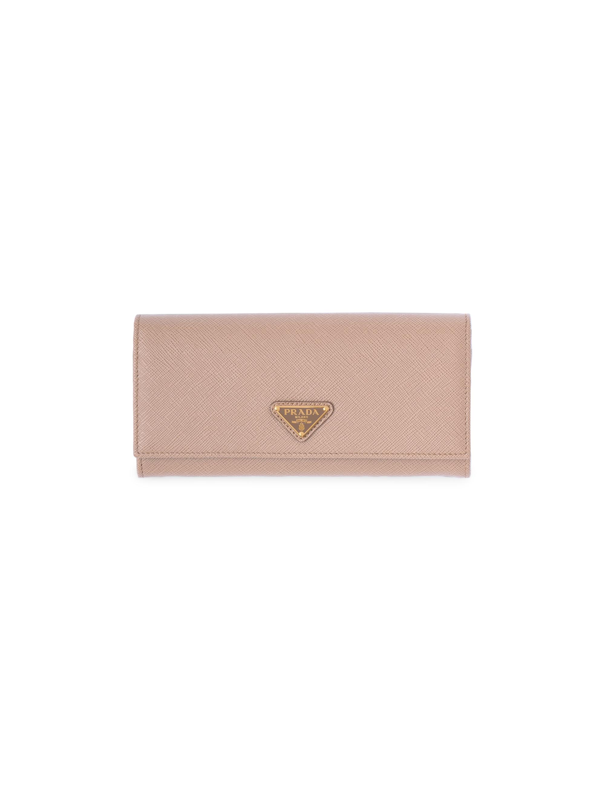 Prada Women's  Saffiano Leather Wallet - Pink